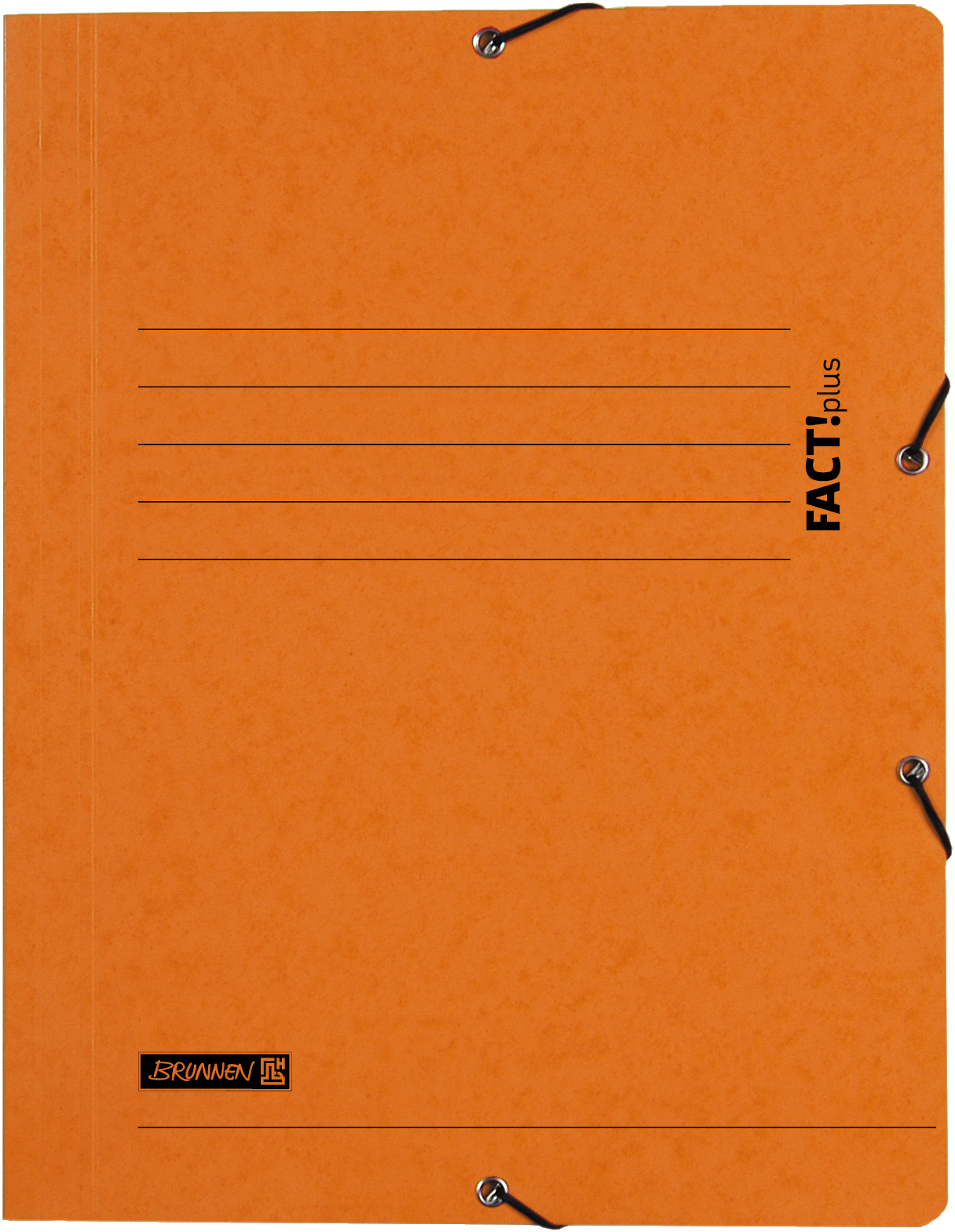 10 x Brunnen Sammelmappe Fact!plus A4 Karton 375g/qm orange