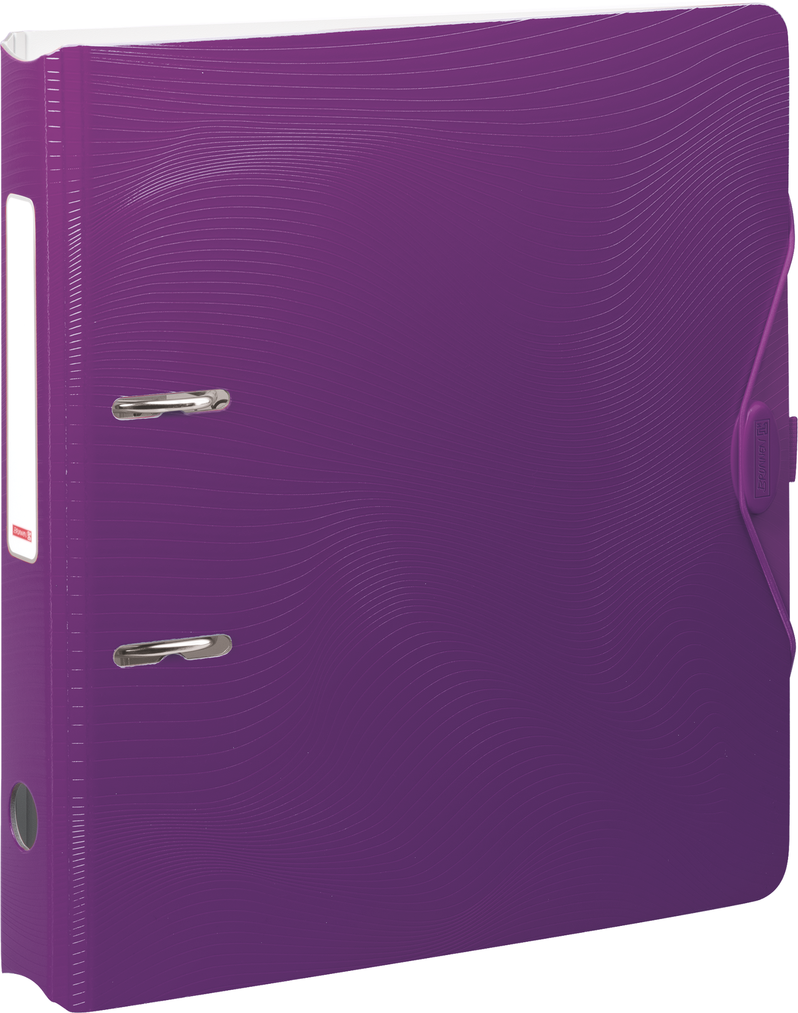 Ordner „WAVE“ Colour Code | A4, 50 mm, Hebelmechanik mit gummiertem Griff, purple