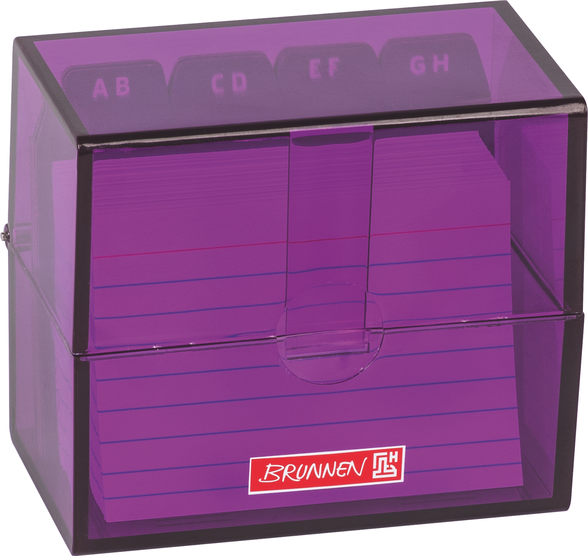 Karteikasten Colour Code gefüllt | 85×75×48 mm, A8, purple