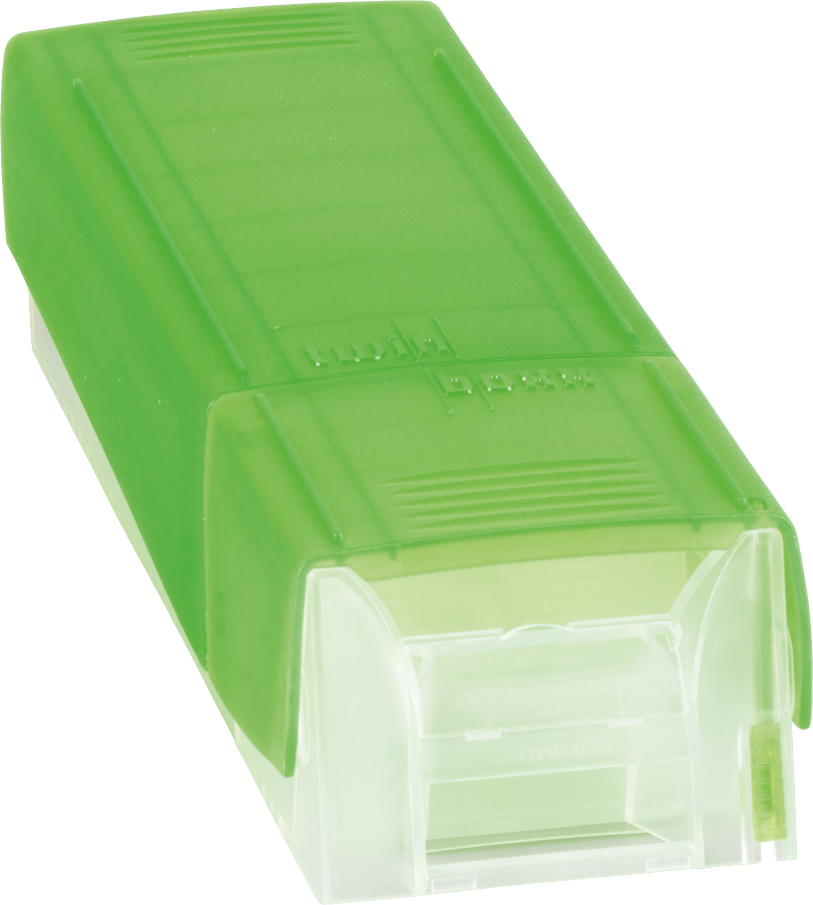 Brunnen Karteibox Twin Boxx A8 quer incl. Karten maigrün