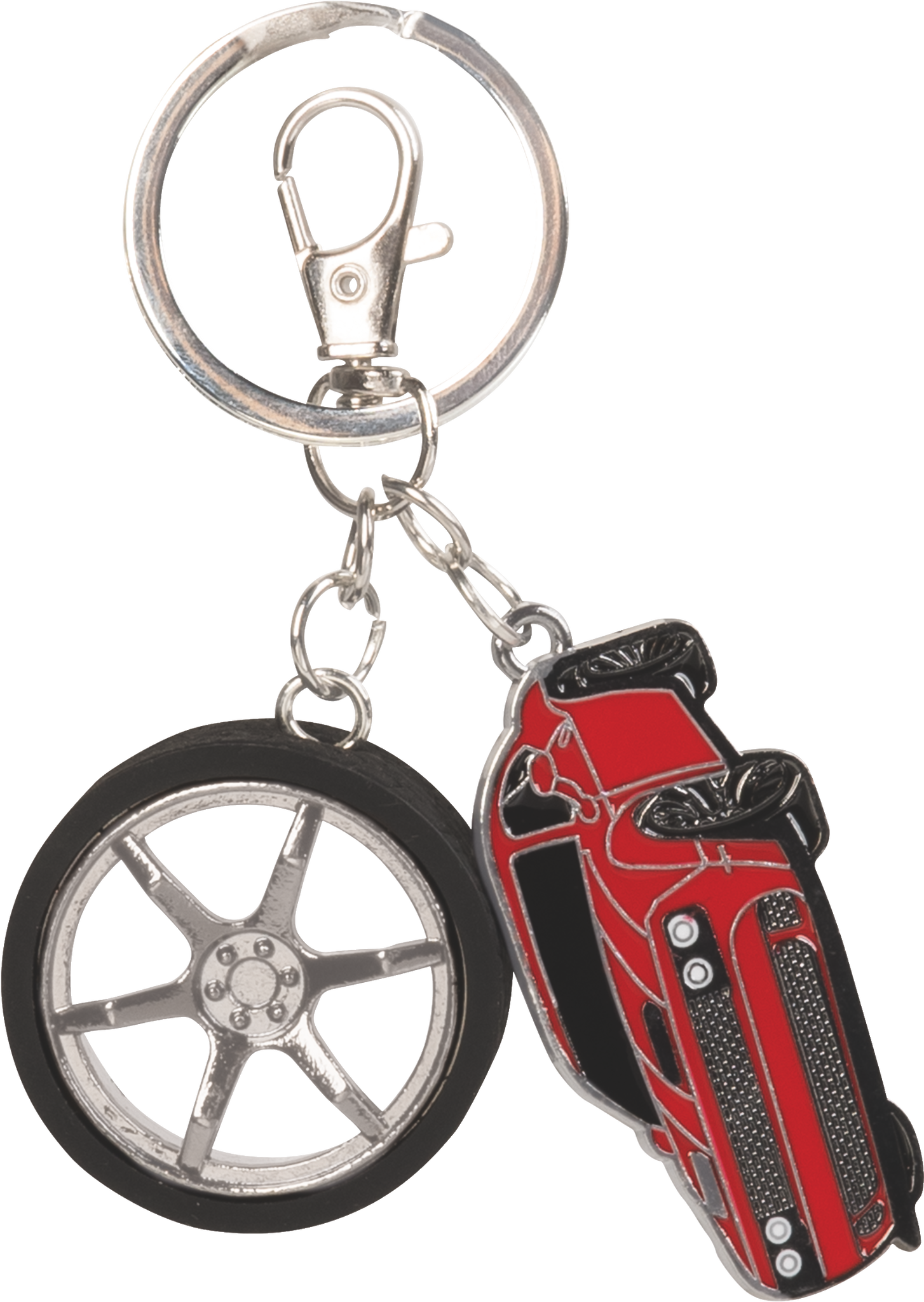 Schlüsselanhänger Fast Wheels | rot/schwarz