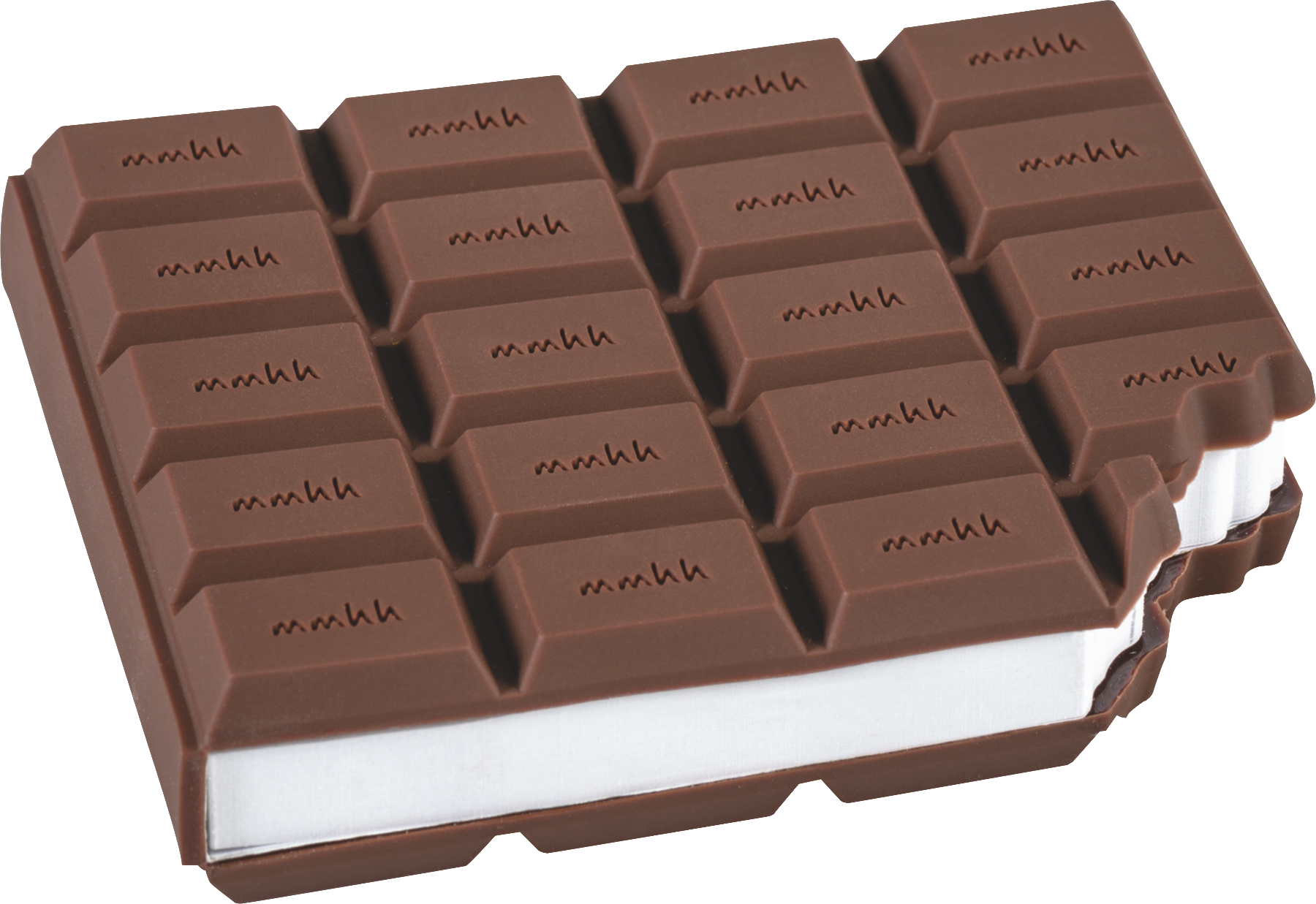 12 x Brunnen Haftnotizblock 6x12cm 50 Blatt Schoko