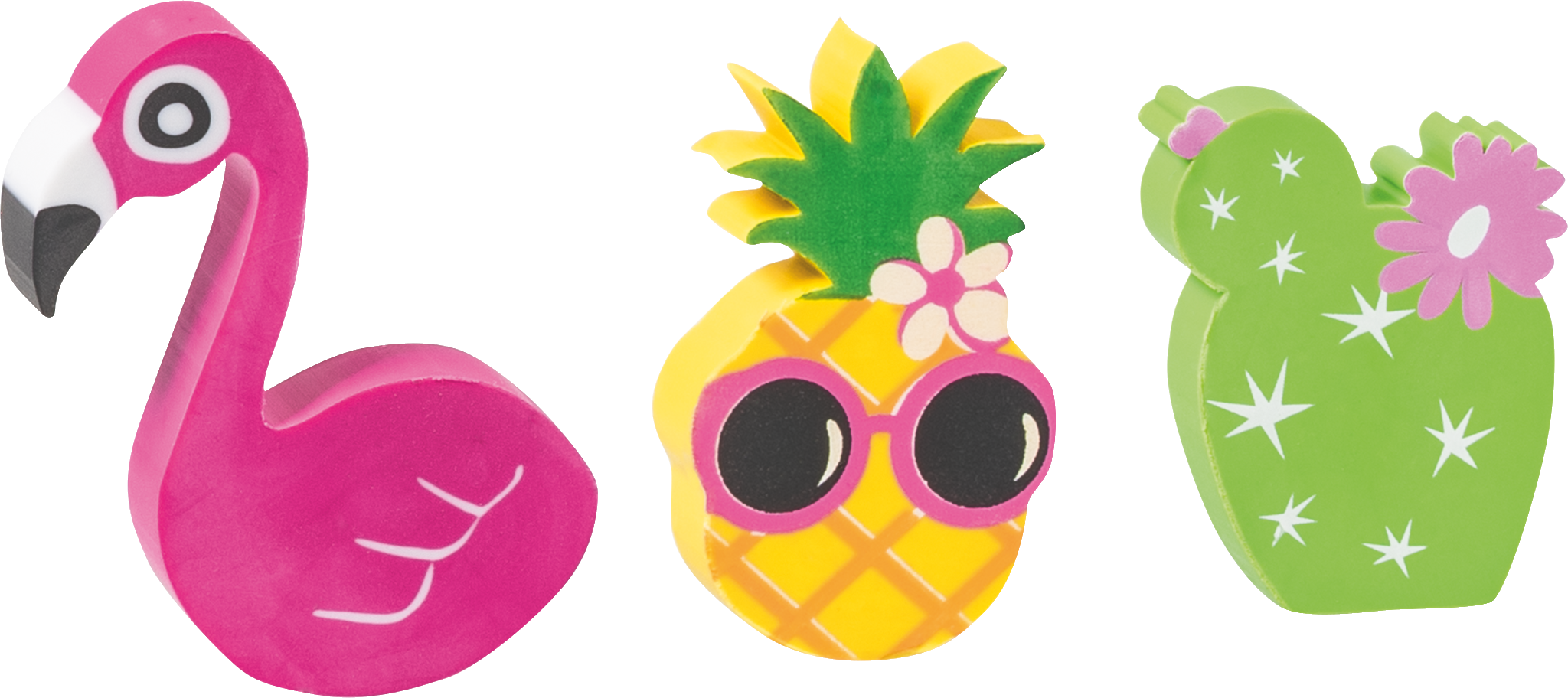 Radiergummi-Set „Tropical“ | 3 Stück