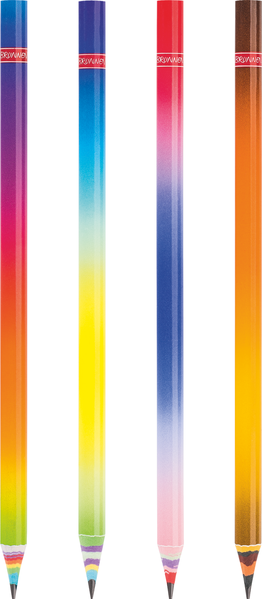 Bleistift „Rainbow Paper“ | HB, rund, sortiert