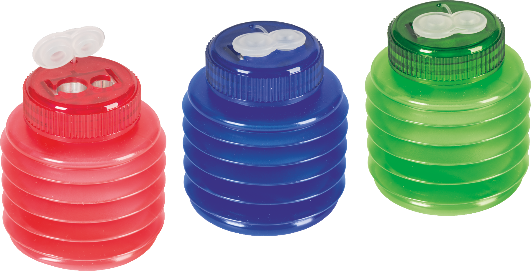 6 x Brunnen Dosenspitzer Softie doppelt farbig sortiert