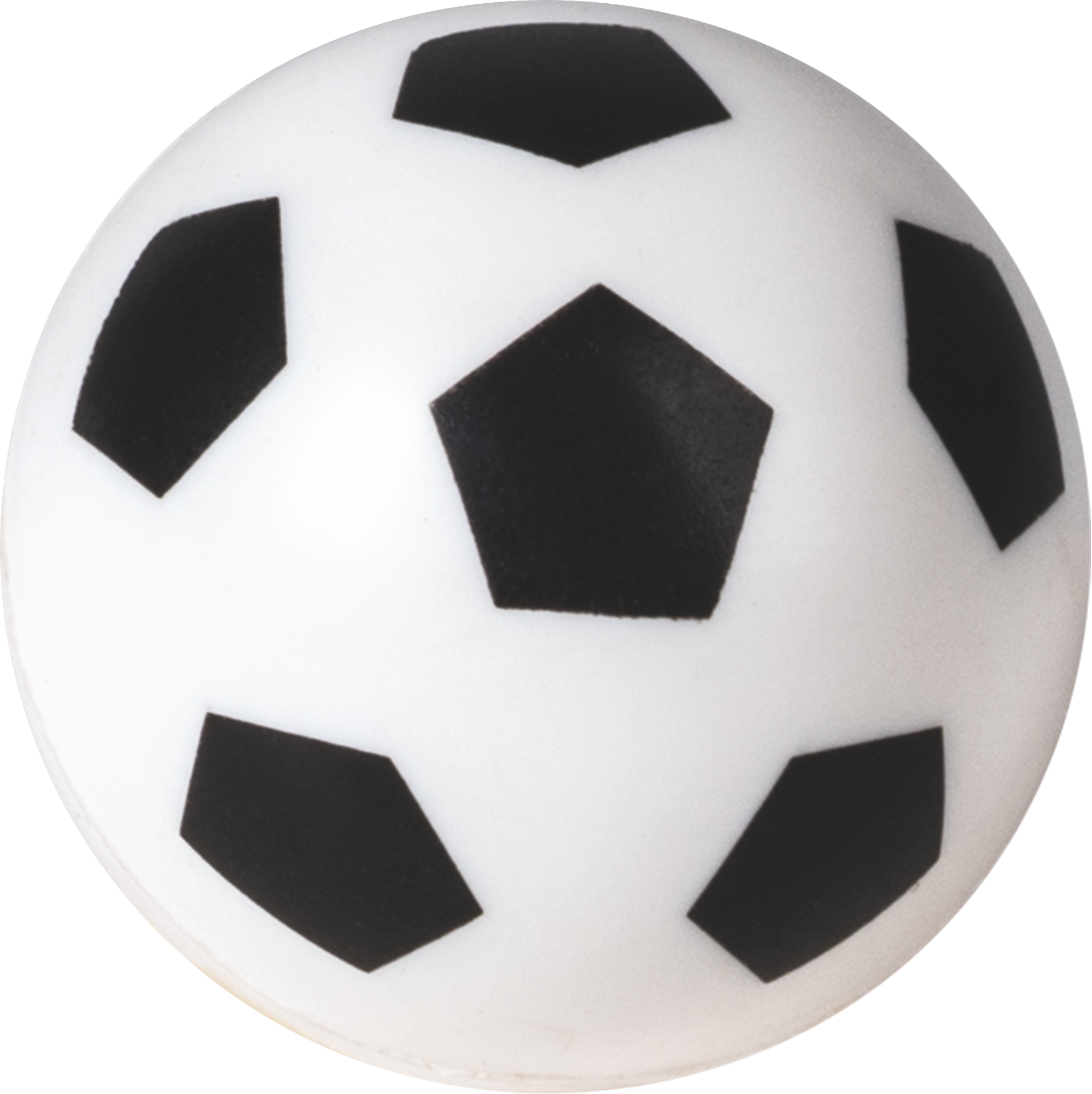 Gummiball „Fußball“ | weiß/schwarz