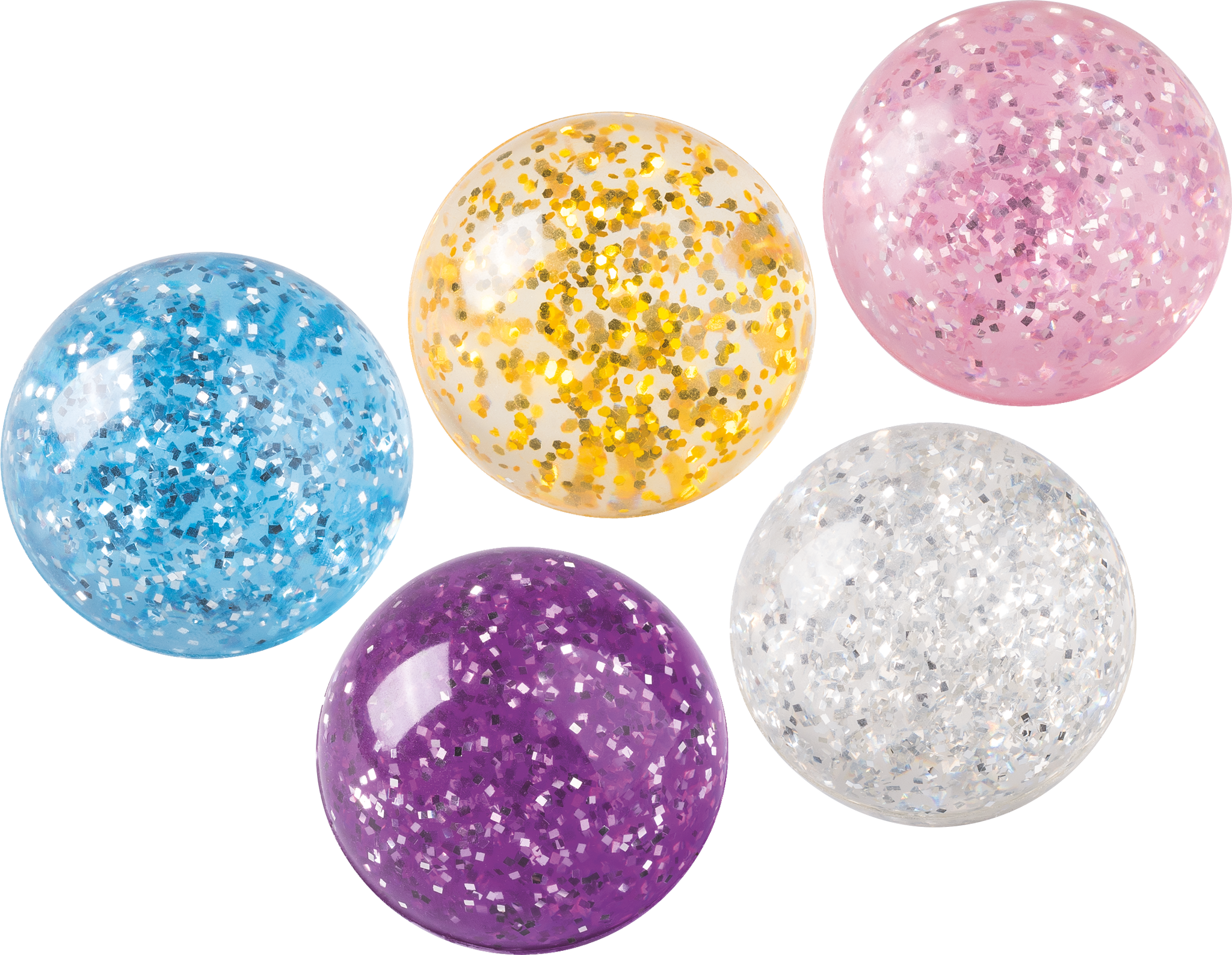 Gummiball „Glitzer“ | sortiert