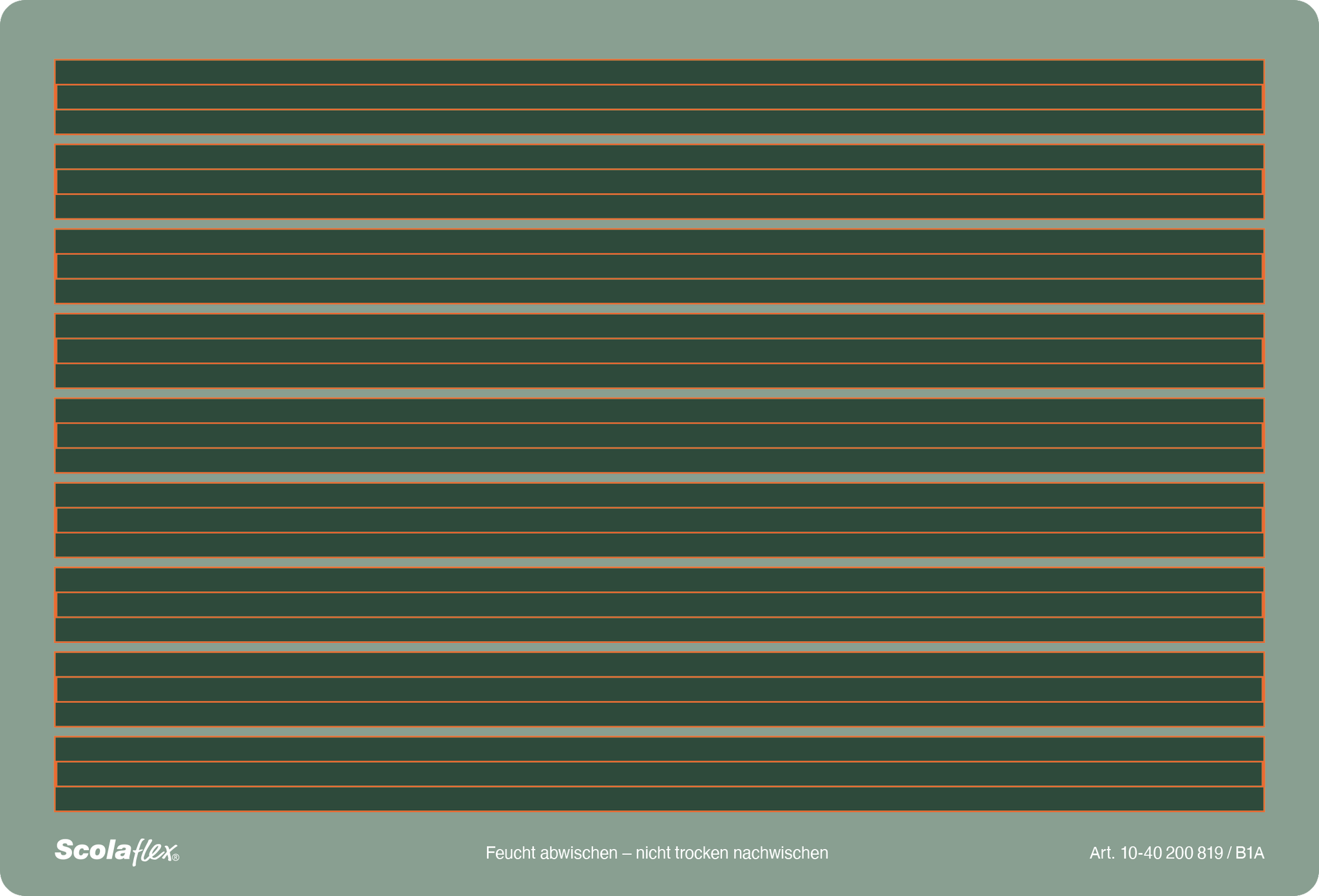 Schreibtafel Scolaflex Lin. B1A | grün