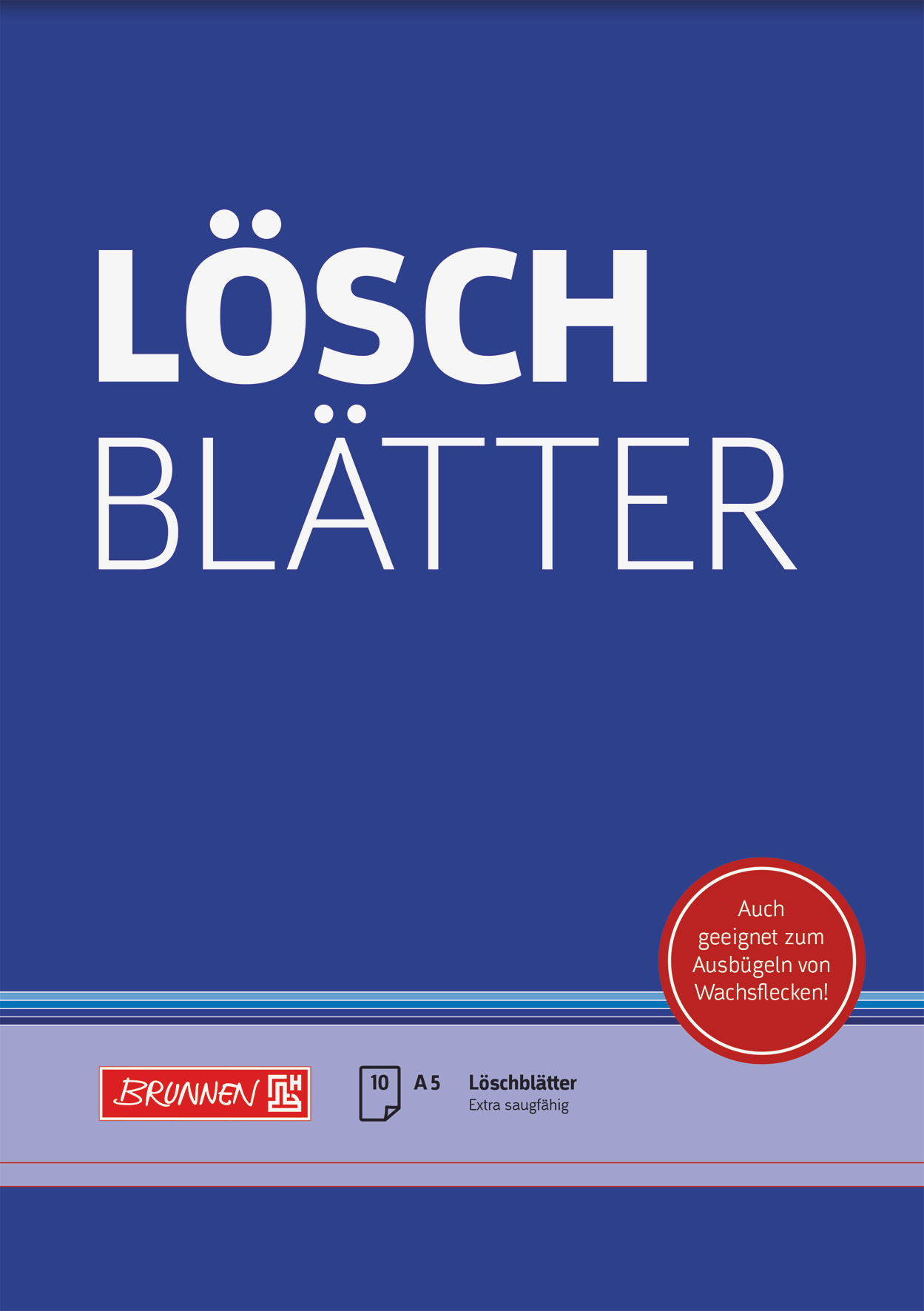 10 x Brunnen Löschblattblock A5 80g/qm 10 Blatt