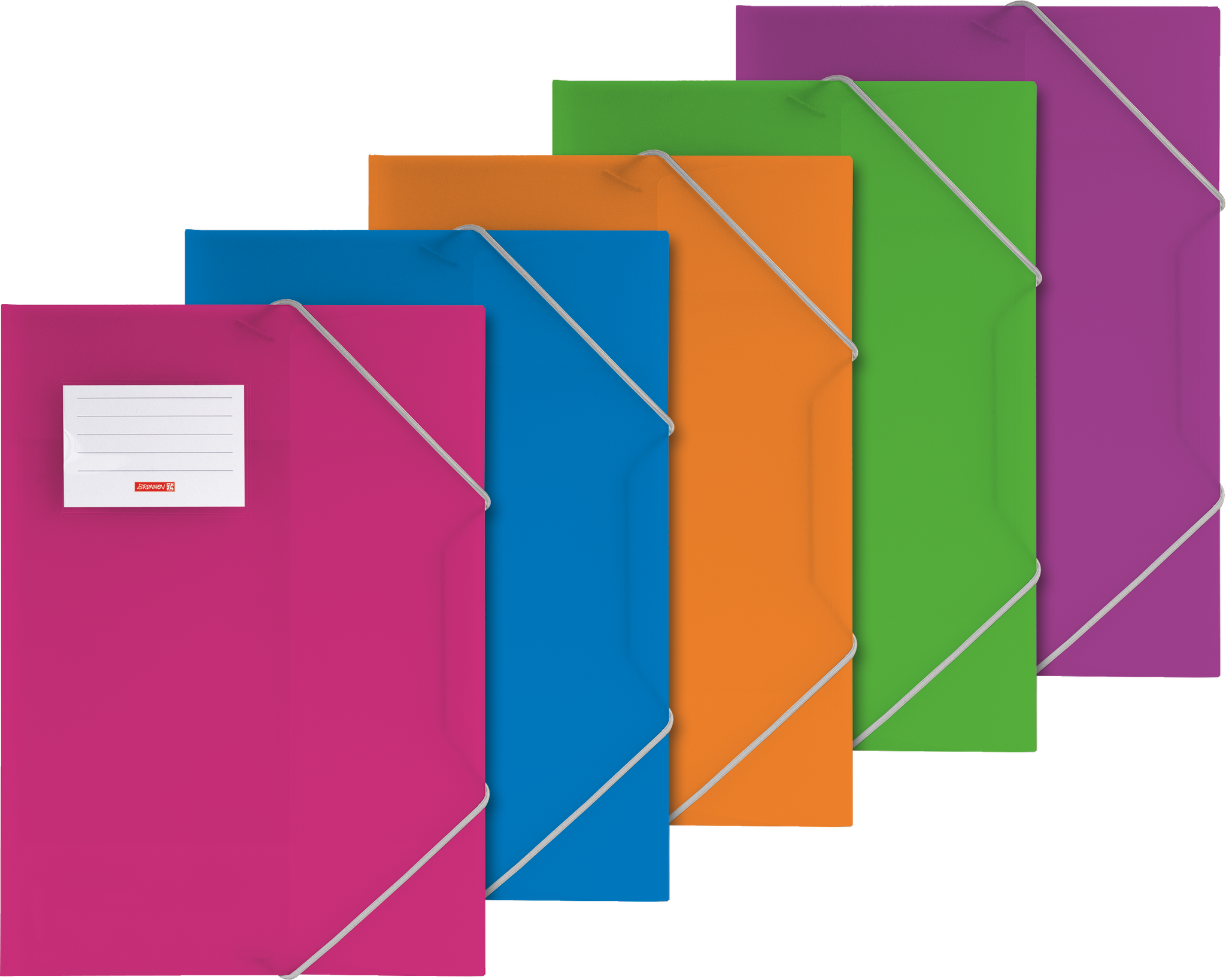 10 x Brunnen Sammelmappe Fact! A4 PP-Folie farbig sortiert