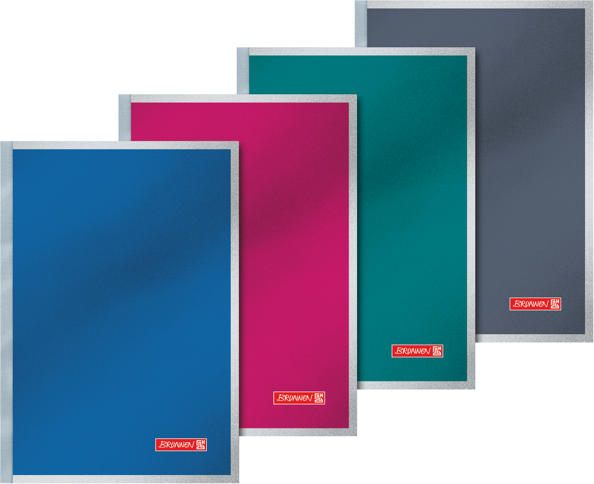 Notizbuch Premium Metallic | A5, kariert, sortiert