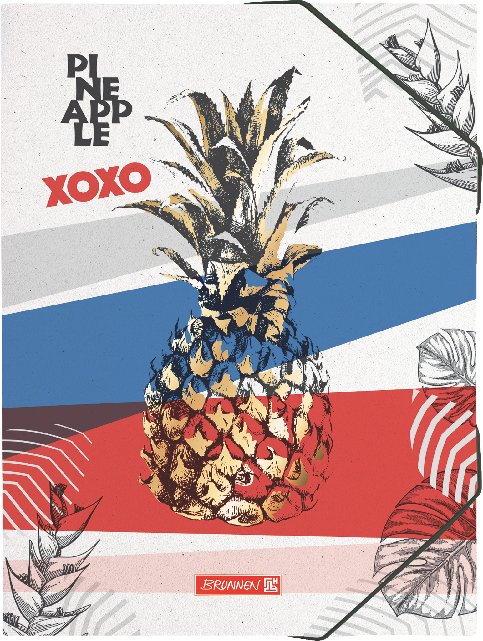 Sammelmappe Pineapple | A3, Füllhöhe: 10 mm