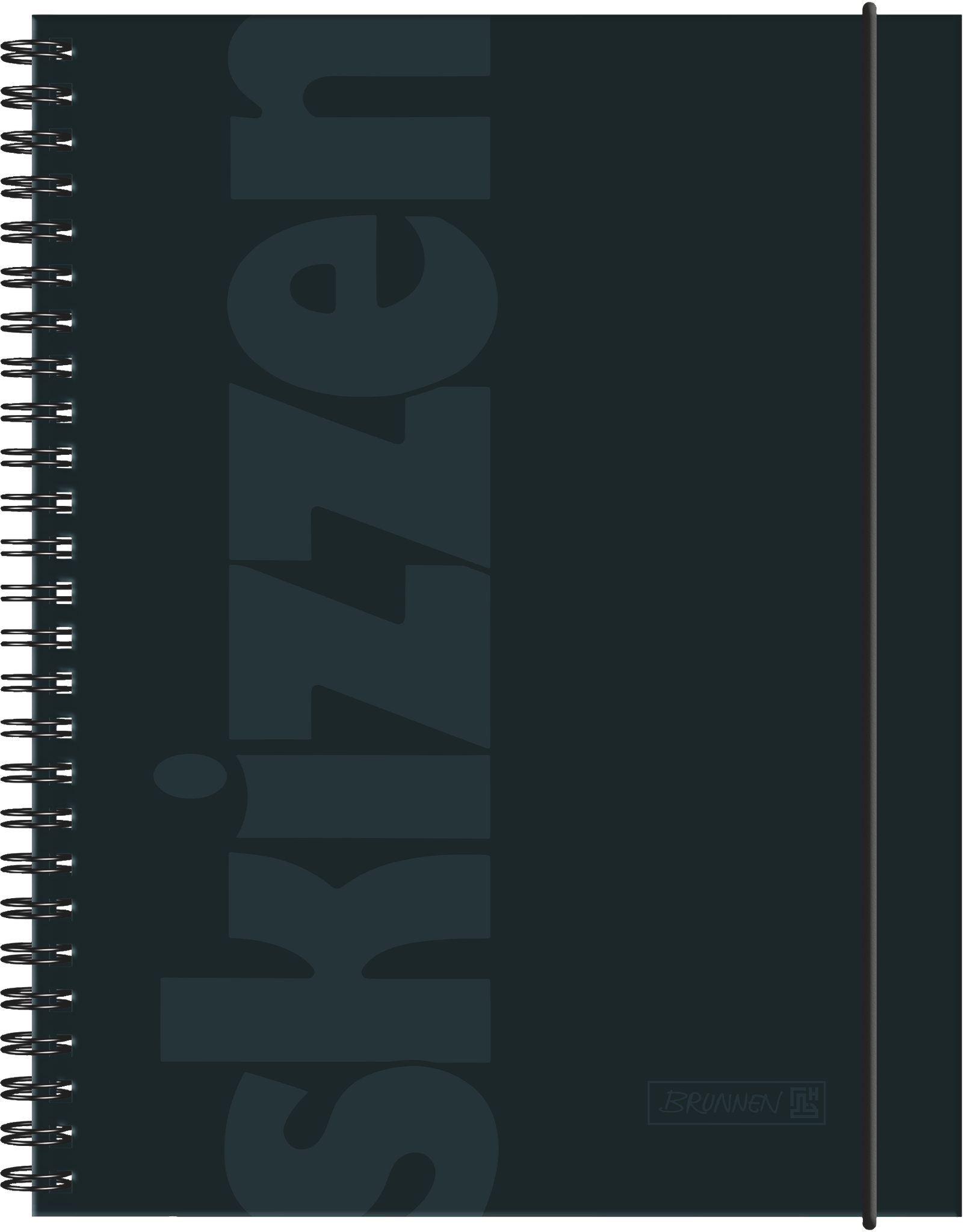 BRUNNEN Skizzenbuch A5 110 g m2 Mattschwarz 48 Blatt