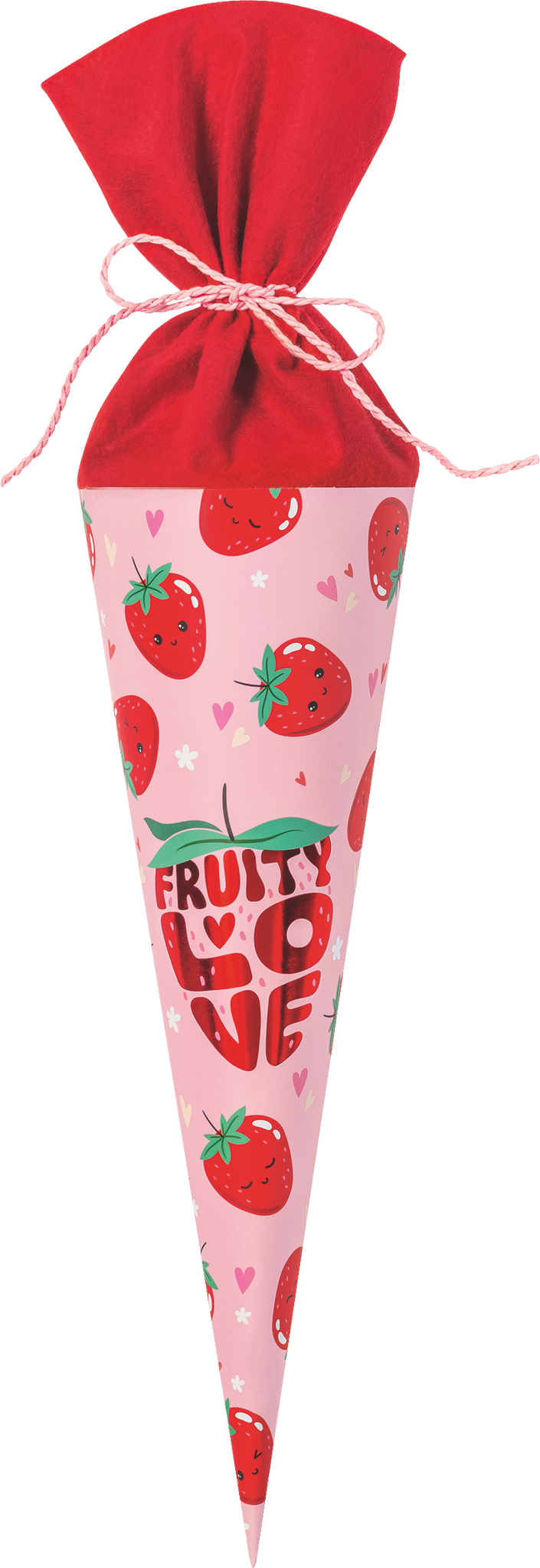 Schultüte Fruity Love | rosa/rot