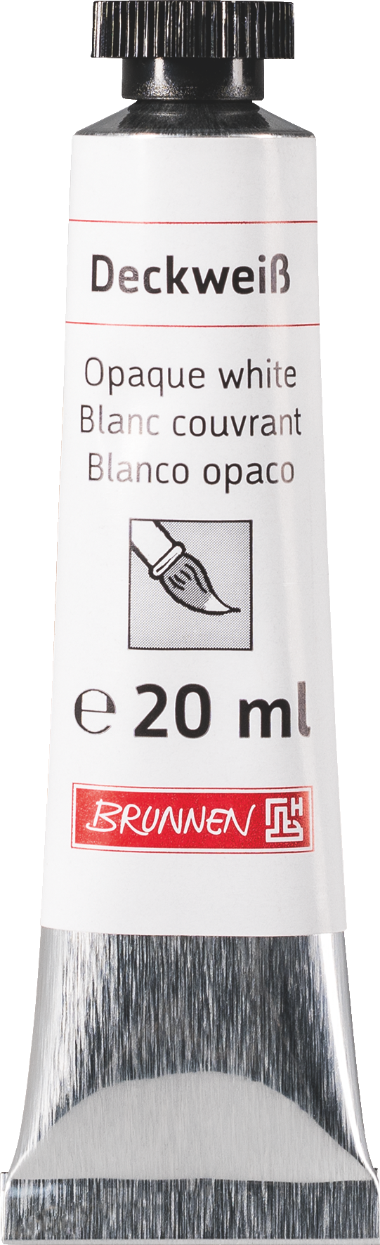 12 x Brunnen Deckweiß Tube mit 20ml