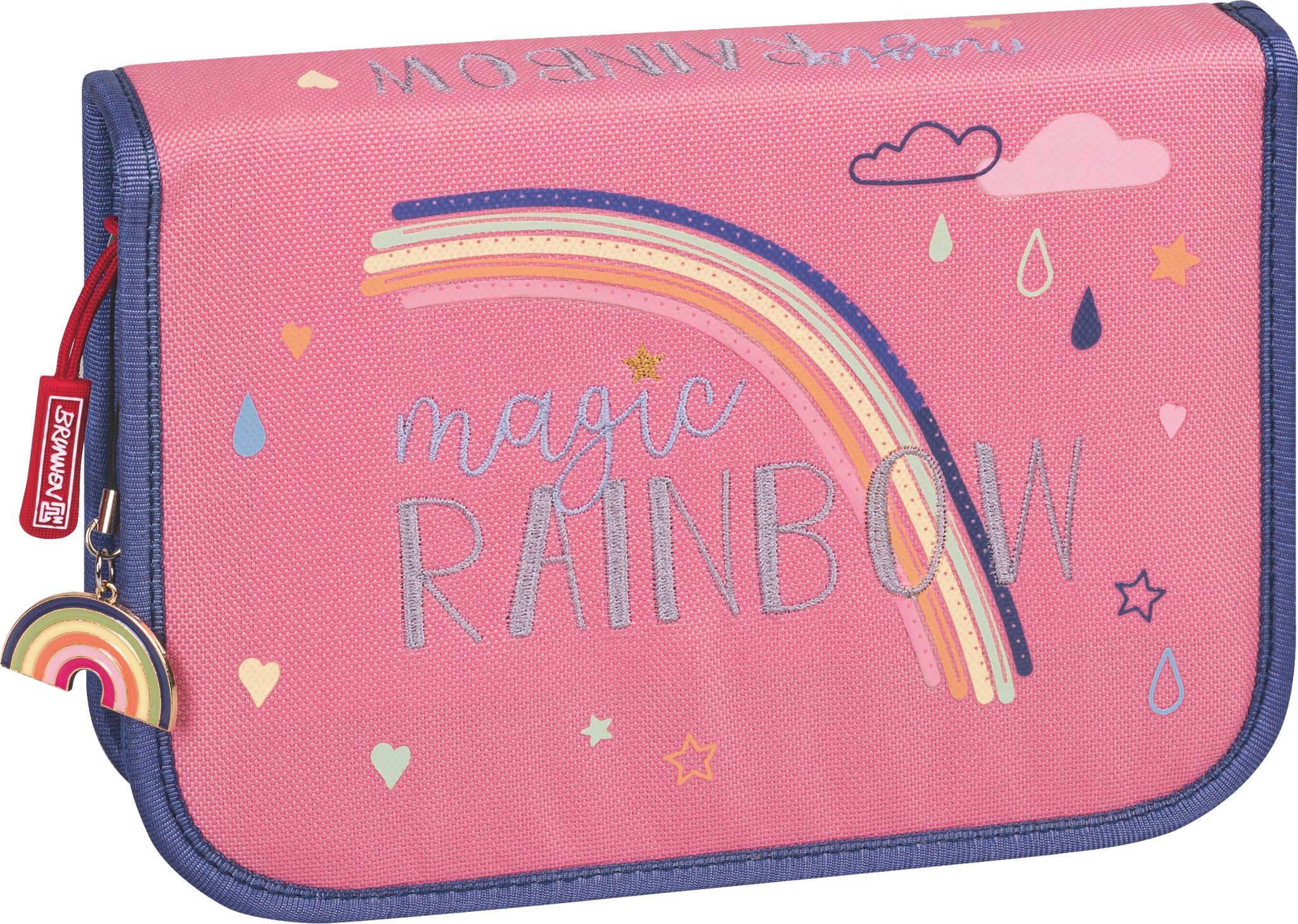 Federmäppchen Magic Rainbow | 2 Klappe(n), rosa