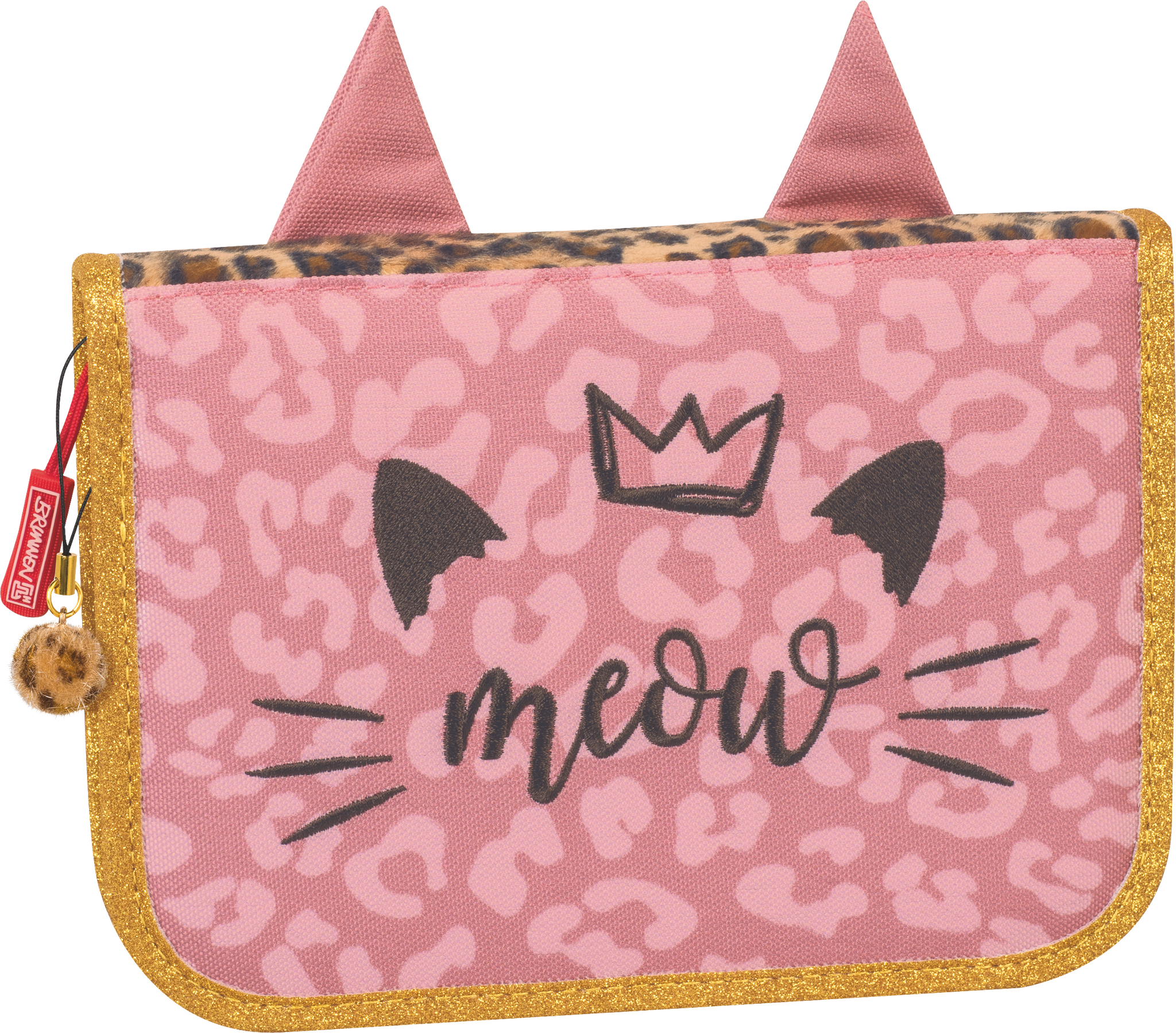 Federmäppchen Sweet Wild Cat | 2 Klappe(n), rosa