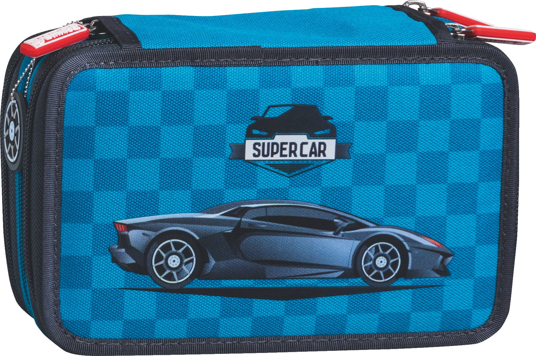 Brunnen Schülerer-Etui 3 Reissverschlüsse Supercar2