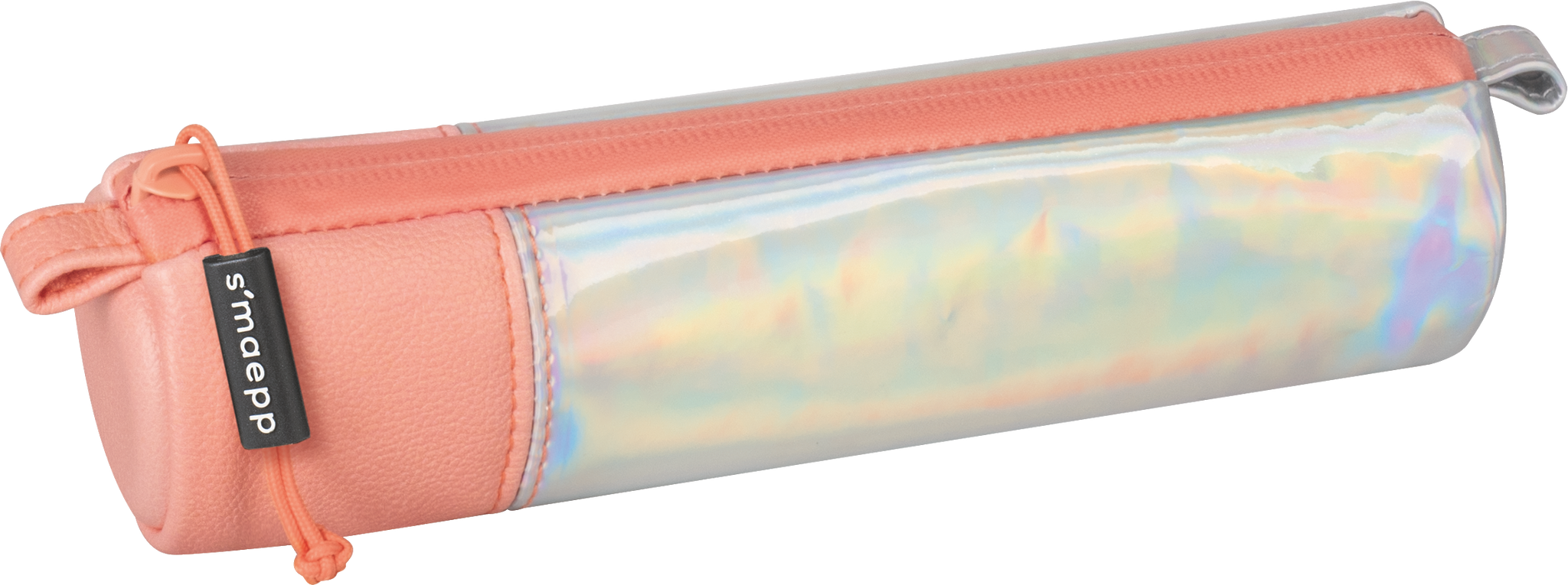 Schlampermäppchen s'maepp S „Iridescent“ | koralle/silber irisierend