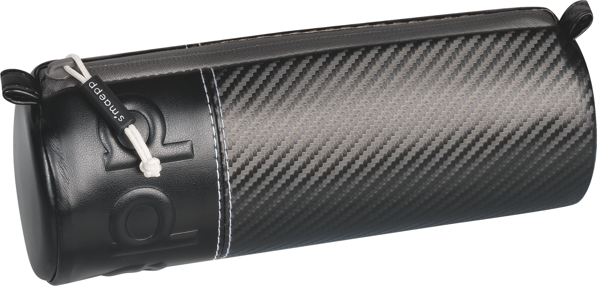 Schlampermäppchen s'maepp M „Carbon“ | schwarz/silber