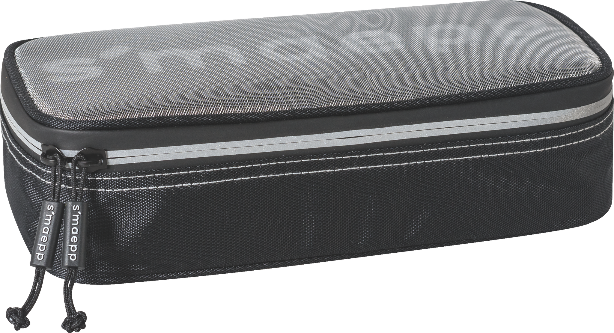 Schlampermäppchen s'maepp XL „Hardwired“ | 1 Klappe(n), schwarz/silber
