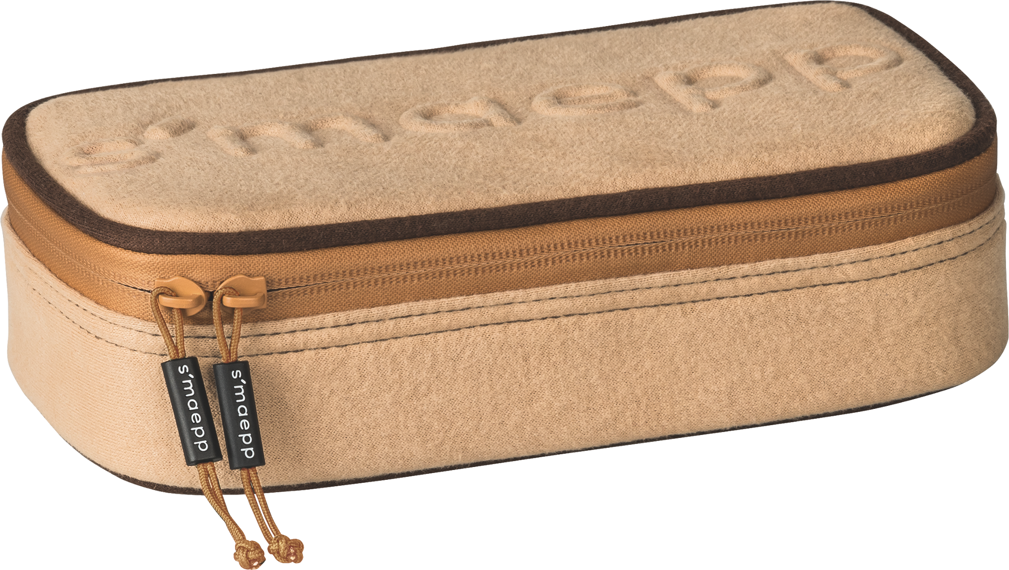 Schlampermäppchen s'maepp XL „Mocha“ | 1 Klappe(n), beige