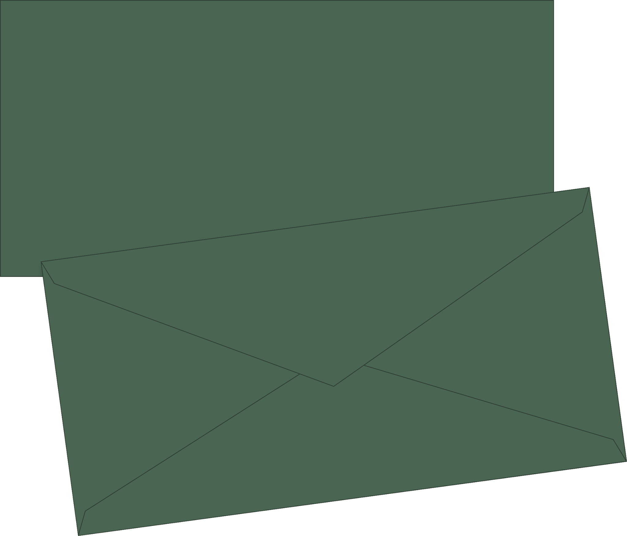 Briefumschläge Universalpapier | DIN lang, 80 g/m², moosgrün, 10 Stück