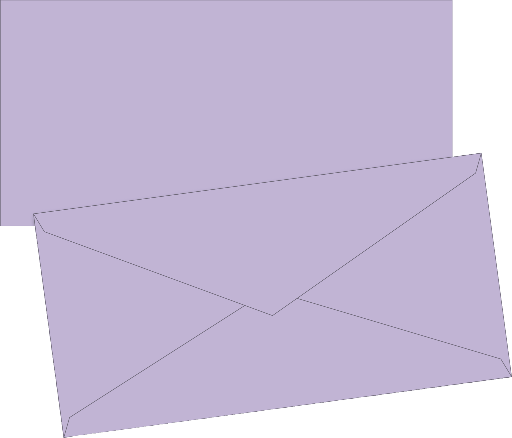 Briefumschläge Universalpapier | DIN lang, 80 g/m², flieder, 10 Stück