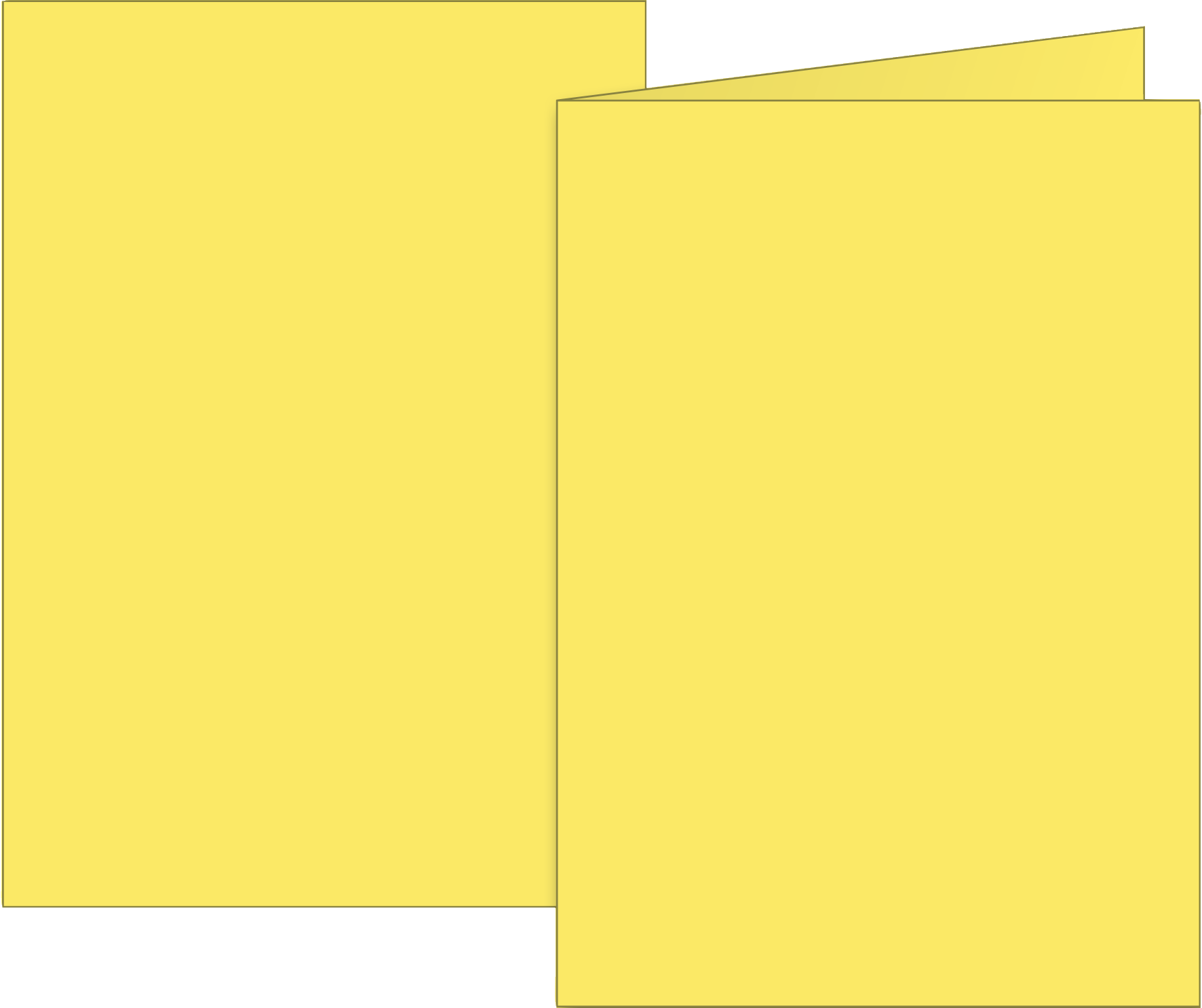 Klappkarten Universalpapier | A6, 105×150 mm, 160 g/m², gelb, 10 Stück