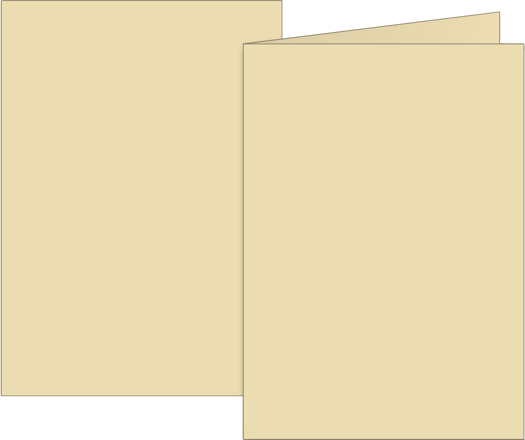 Klappkarten Universalpapier | A6, 105×150 mm, 160 g/m², chamois, 10 Stück