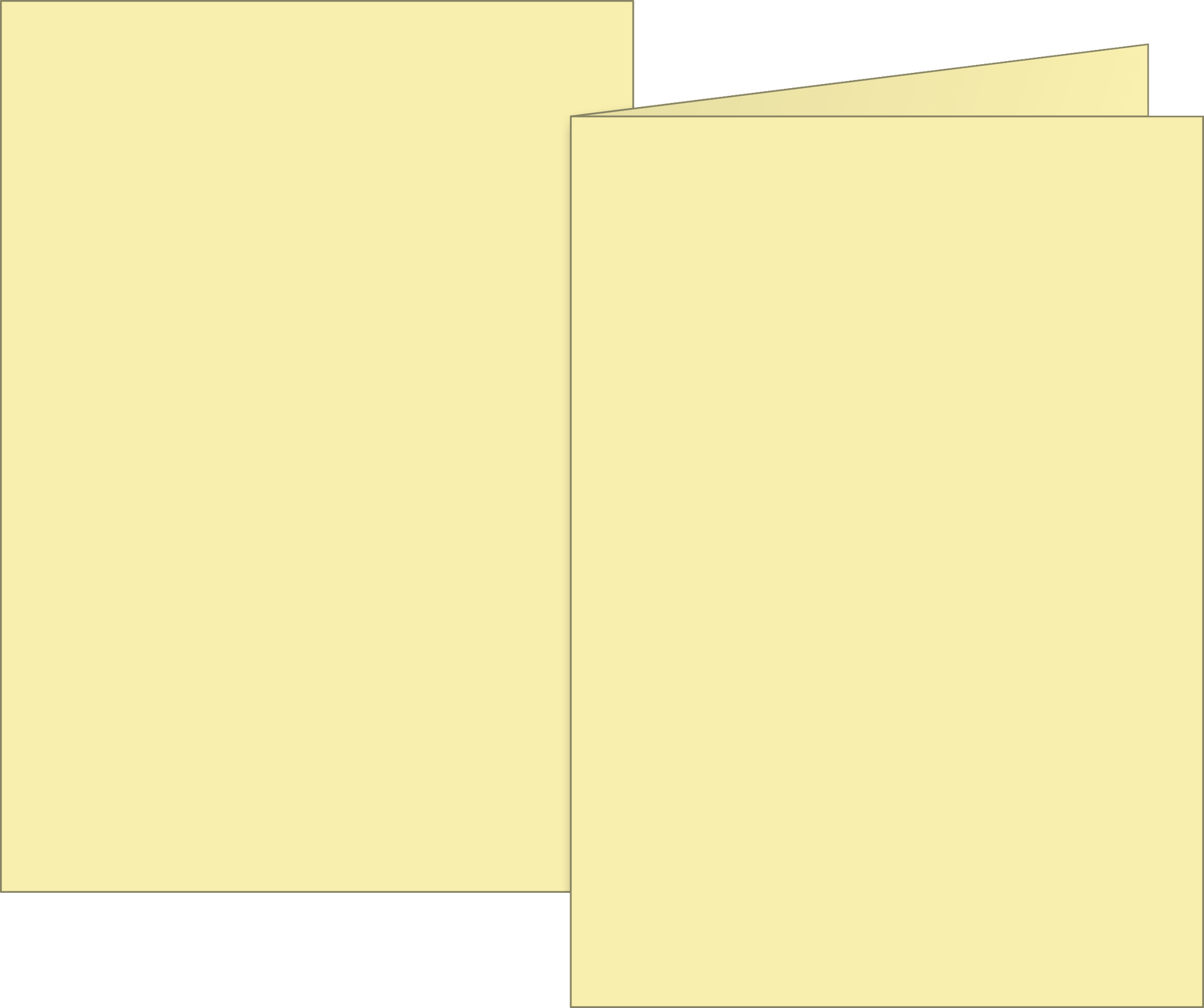 Klappkarten Universalpapier | A6, 105×150 mm, 160 g/m², hellgelb, 10 Stück