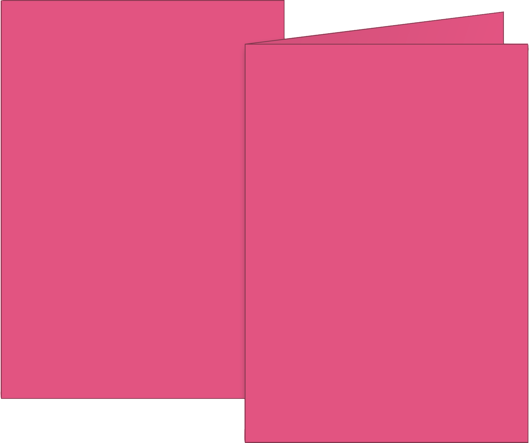 Klappkarten Universalpapier | A6, 105×150 mm, 160 g/m², fuchsia, 10 Stück
