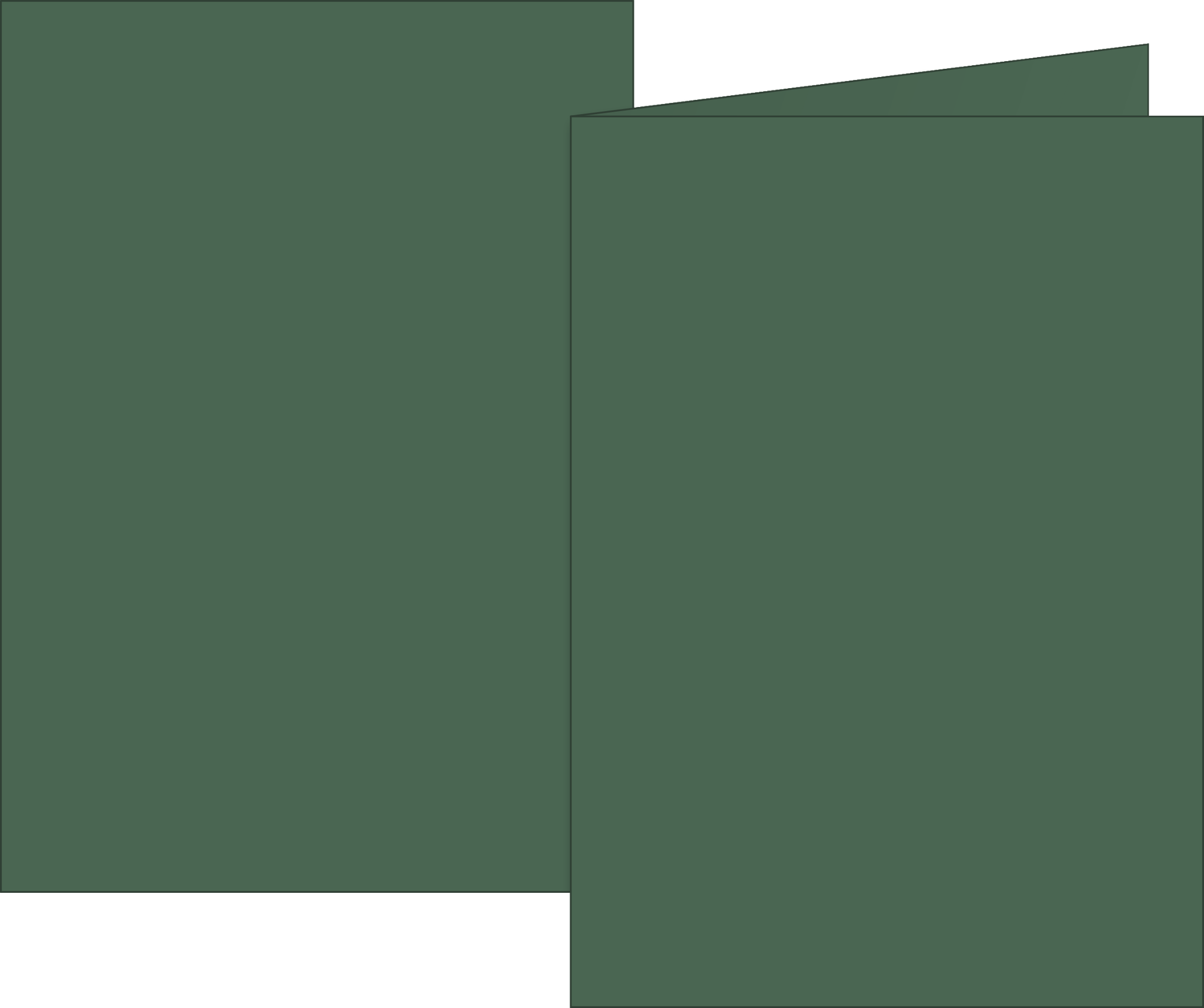 Klappkarten Universalpapier | A6, 105×150 mm, 160 g/m², moosgrün, 10 Stück