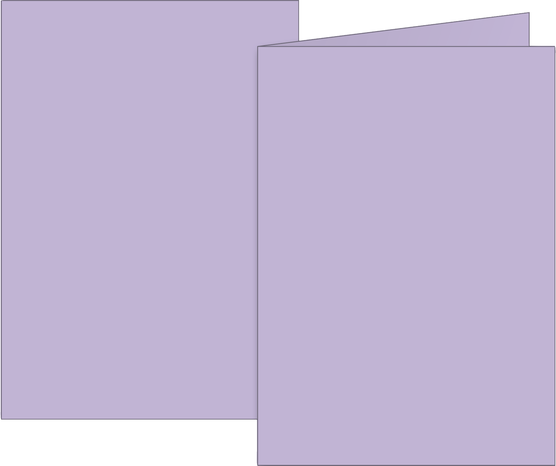 Klappkarten Universalpapier | A6, 105×150 mm, 160 g/m², flieder, 10 Stück