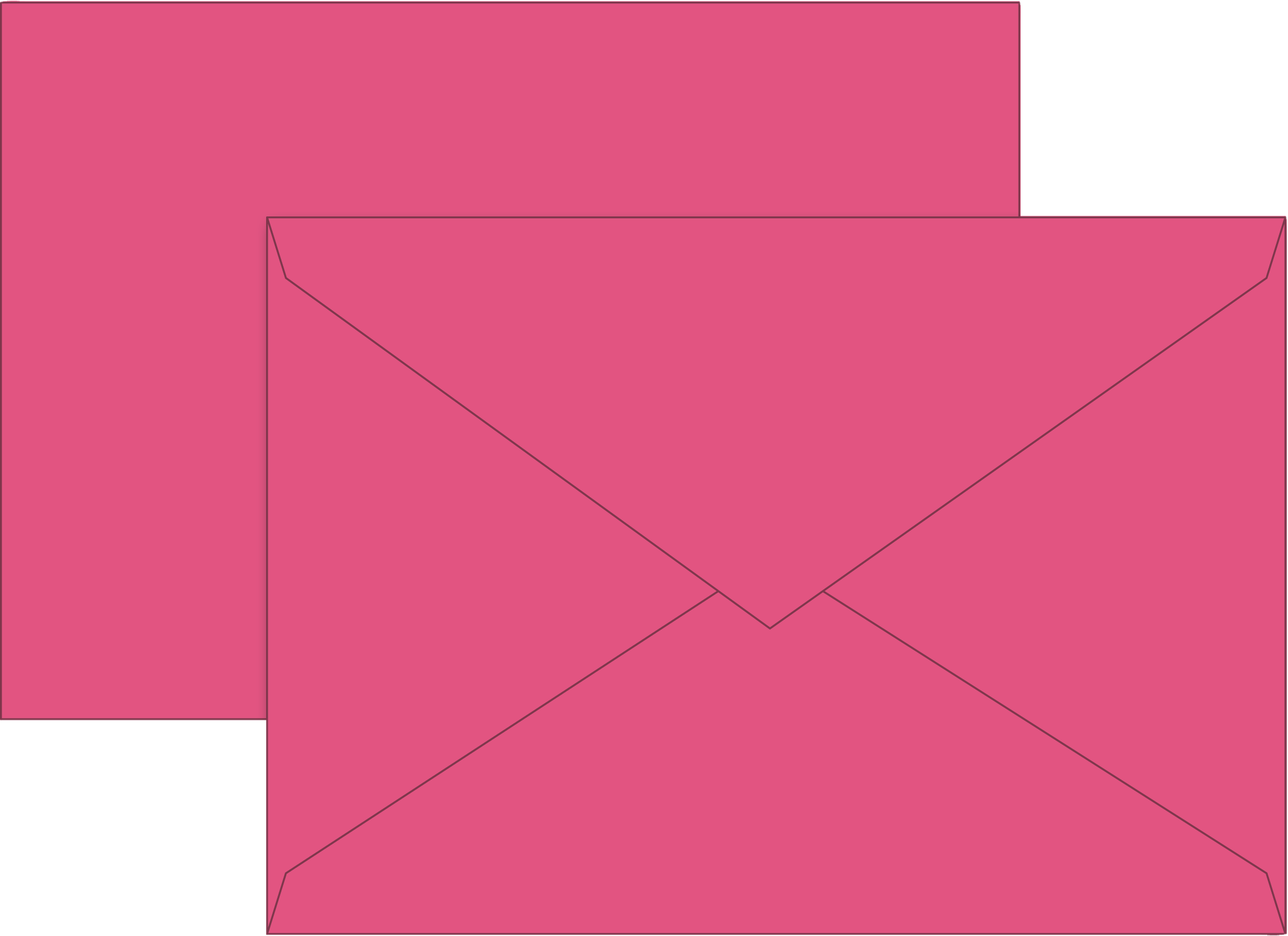 5 x Brunnen Briefumschläge C5 Nassklebung 80g/qm fuchsia VE=10 Stück