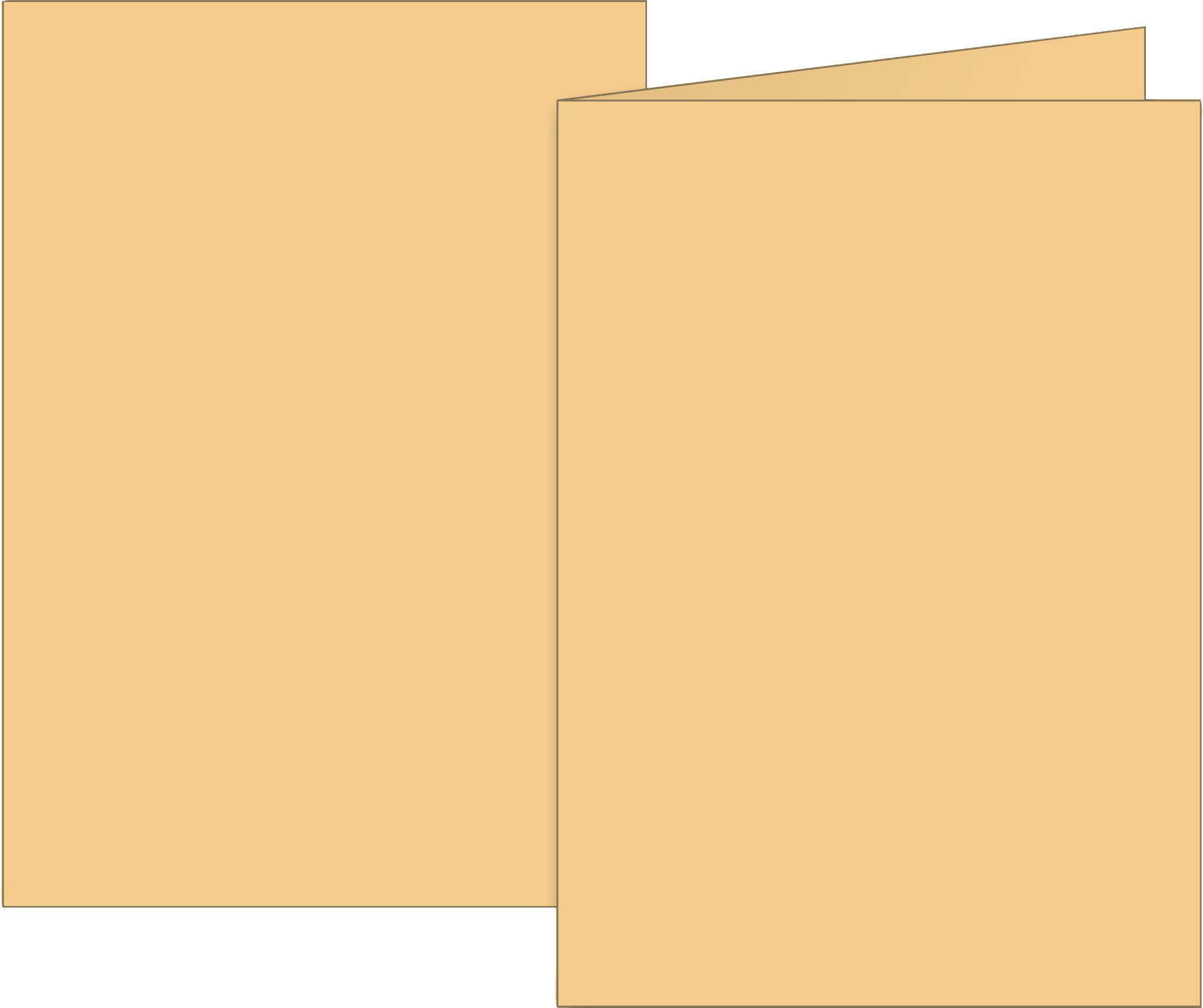 Klappkarten Universalpapier | B6, 200 g/m², honig, 10 Stück