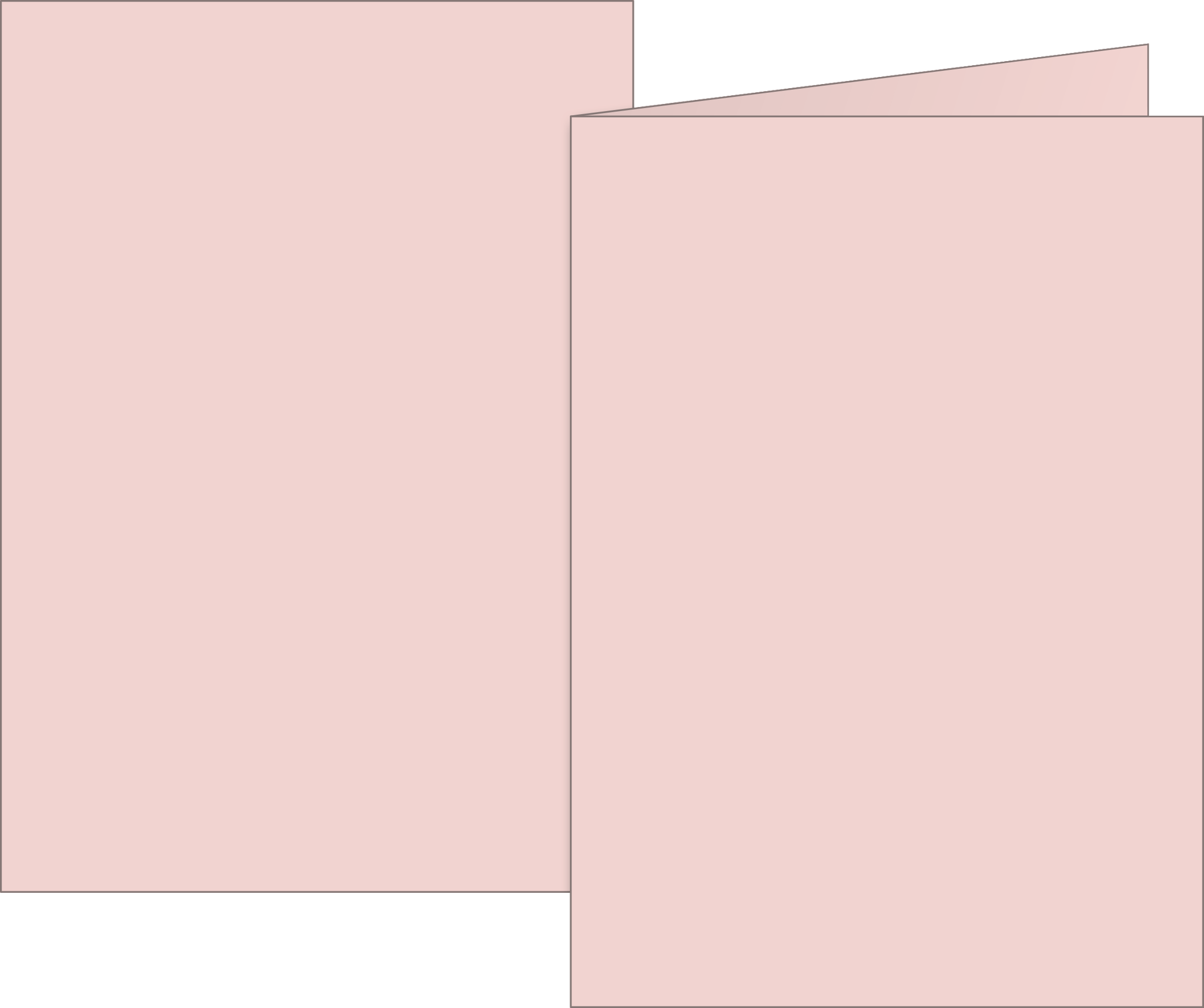 Klappkarten Universalpapier | B6, 200 g/m², rosé, 10 Stück