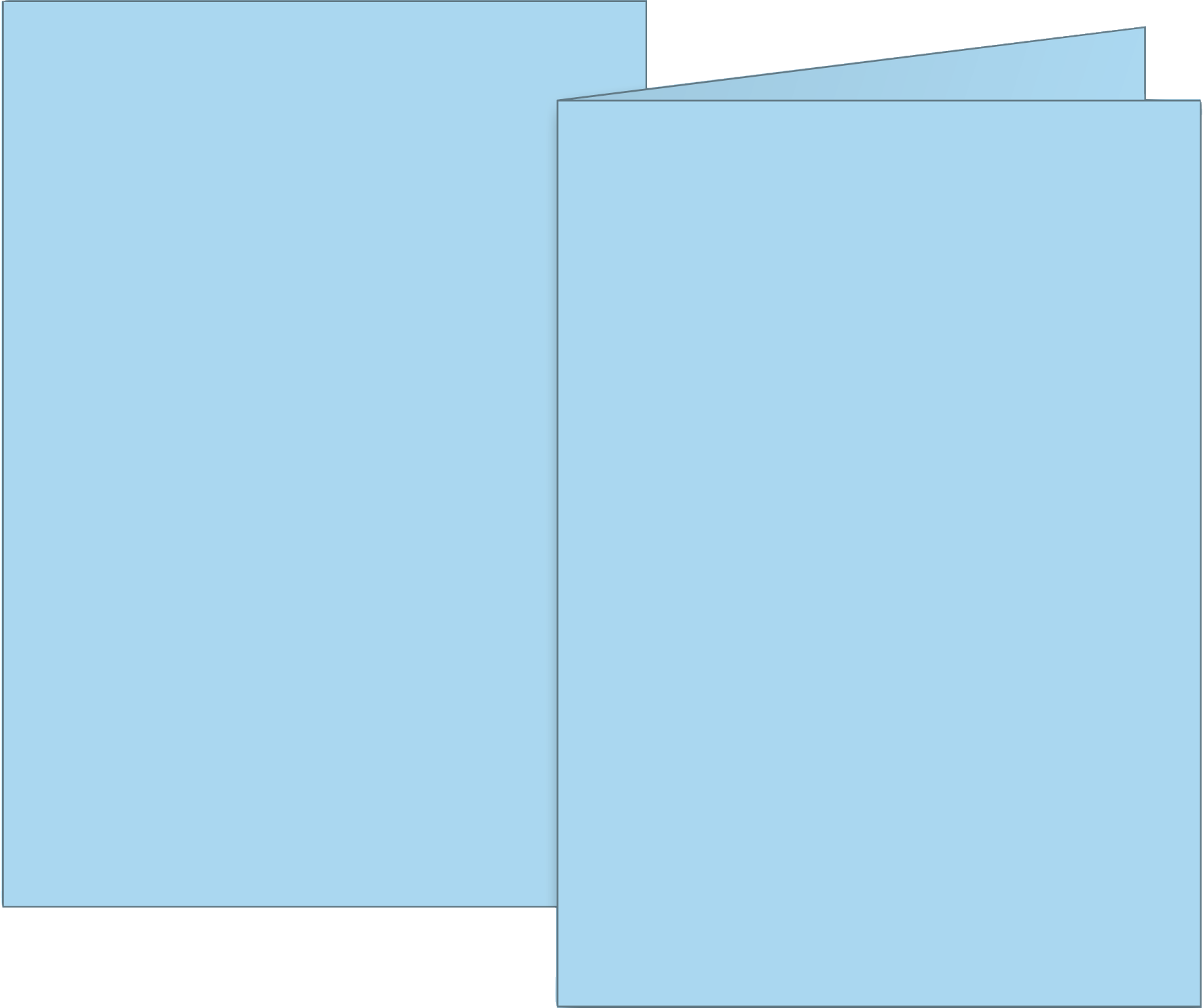 Klappkarten Universalpapier | B6, 200 g/m², hellblau, 10 Stück