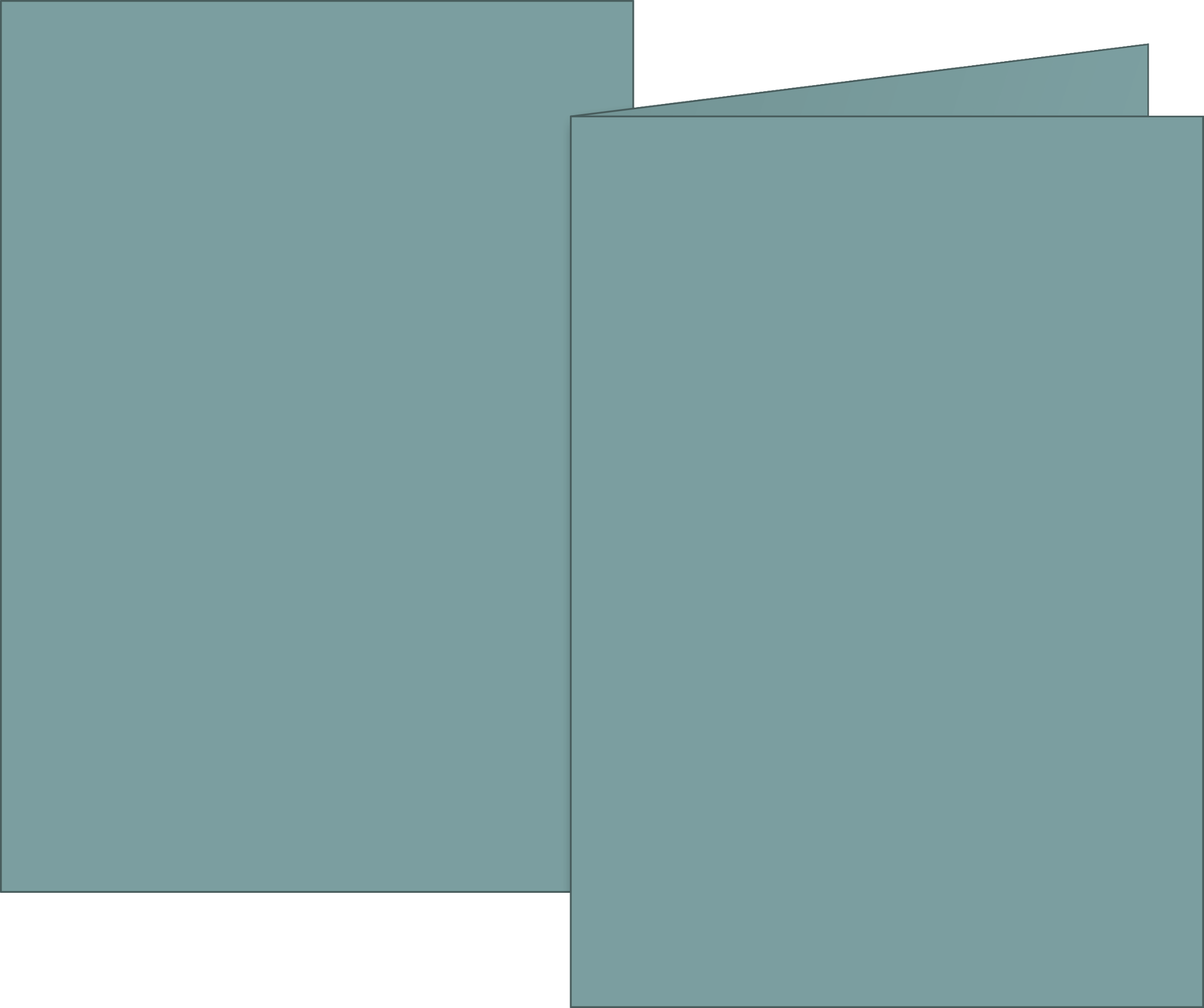 Klappkarten Universalpapier | B6, 200 g/m², petrol, 10 Stück