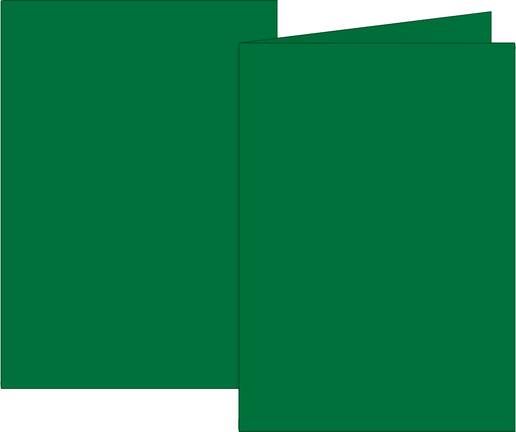 Klappkarten Universalpapier | B6, 200 g/m², dunkelgrün, 10 Stück