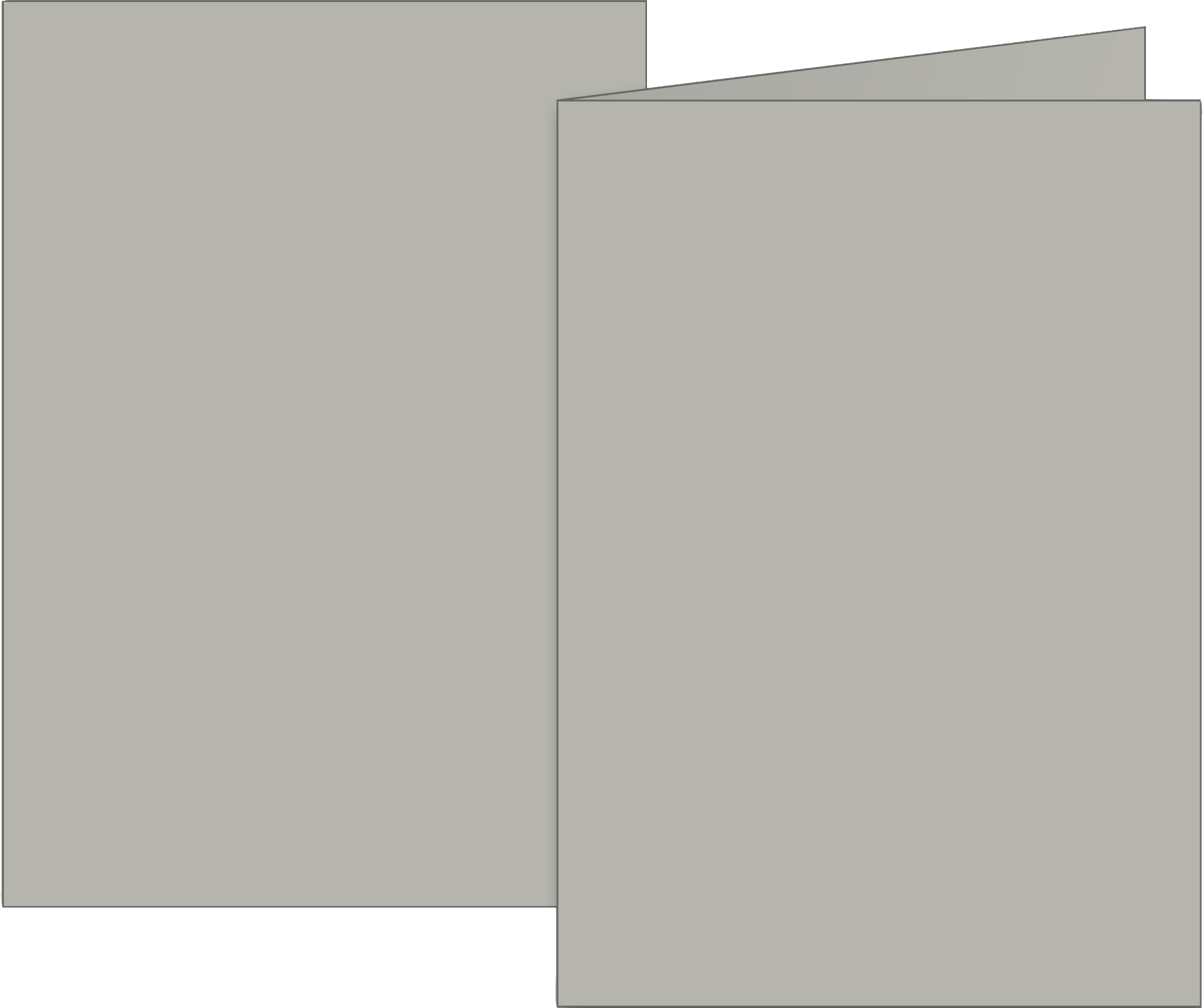 Klappkarten Universalpapier | B6, 200 g/m², grau, 10 Stück