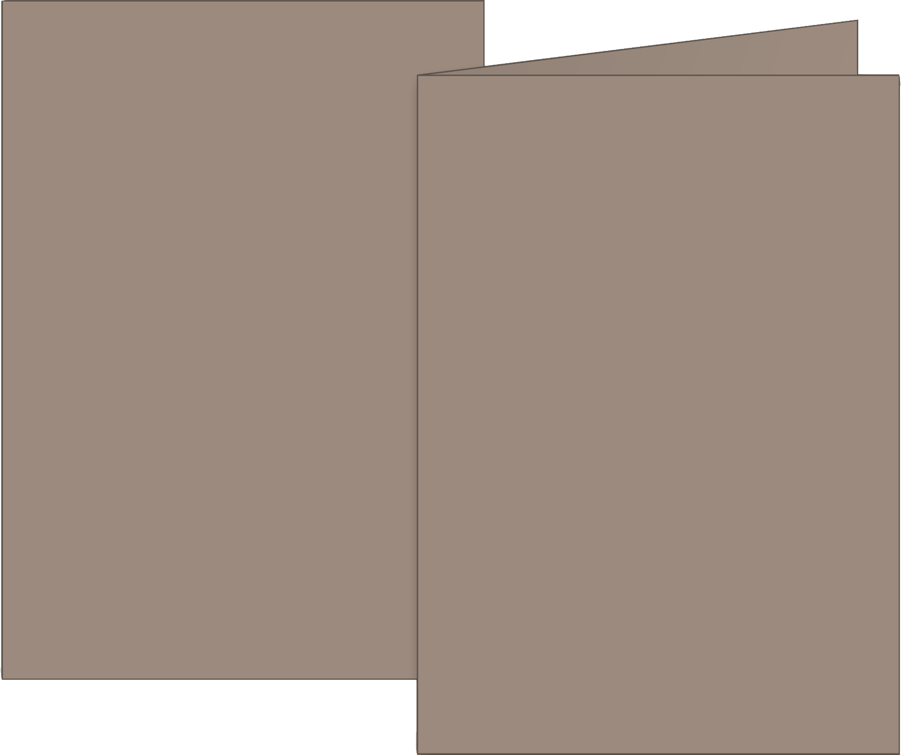 Klappkarten Universalpapier | B6, 200 g/m², taupe, 10 Stück