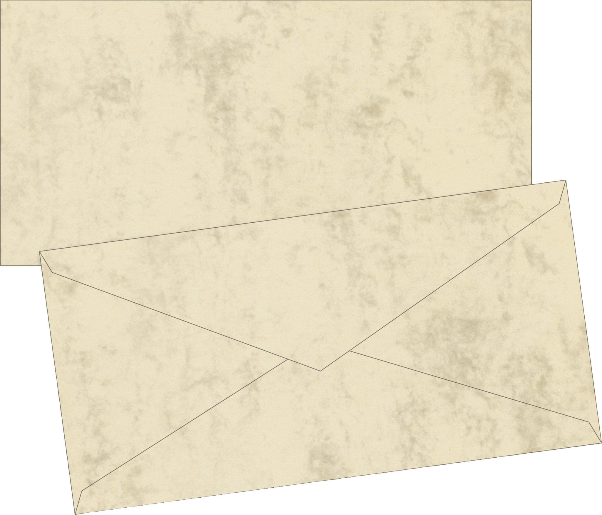Briefumschläge Universalpapier Marmor | DIN lang, 80 g/m², chamois, 10 Stück