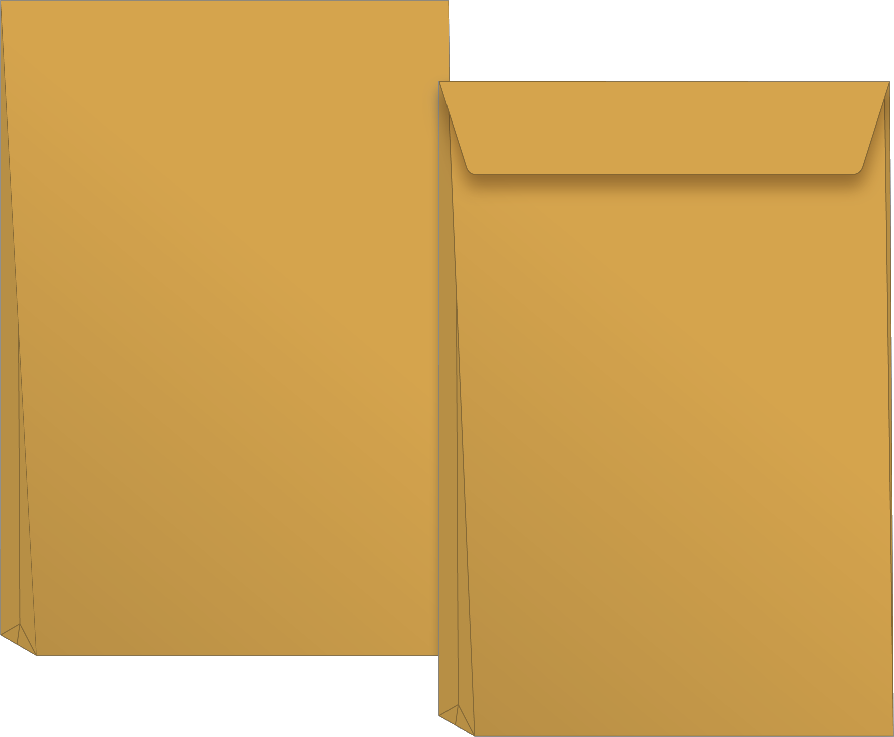 Versandtaschen mit Faltboden | 229×324 mm, C4, 125 g/m², braun, 50 Stück