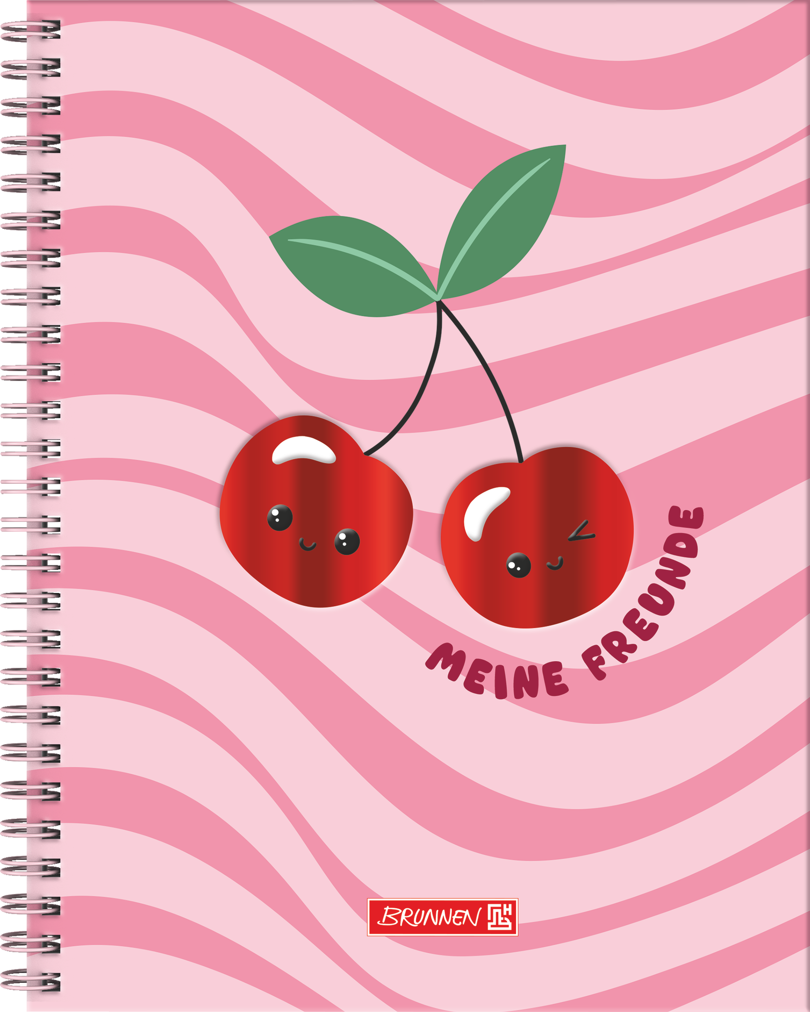 Freundebuch Fruity Love | 16×21 cm, 80 Seiten, rosa/rot