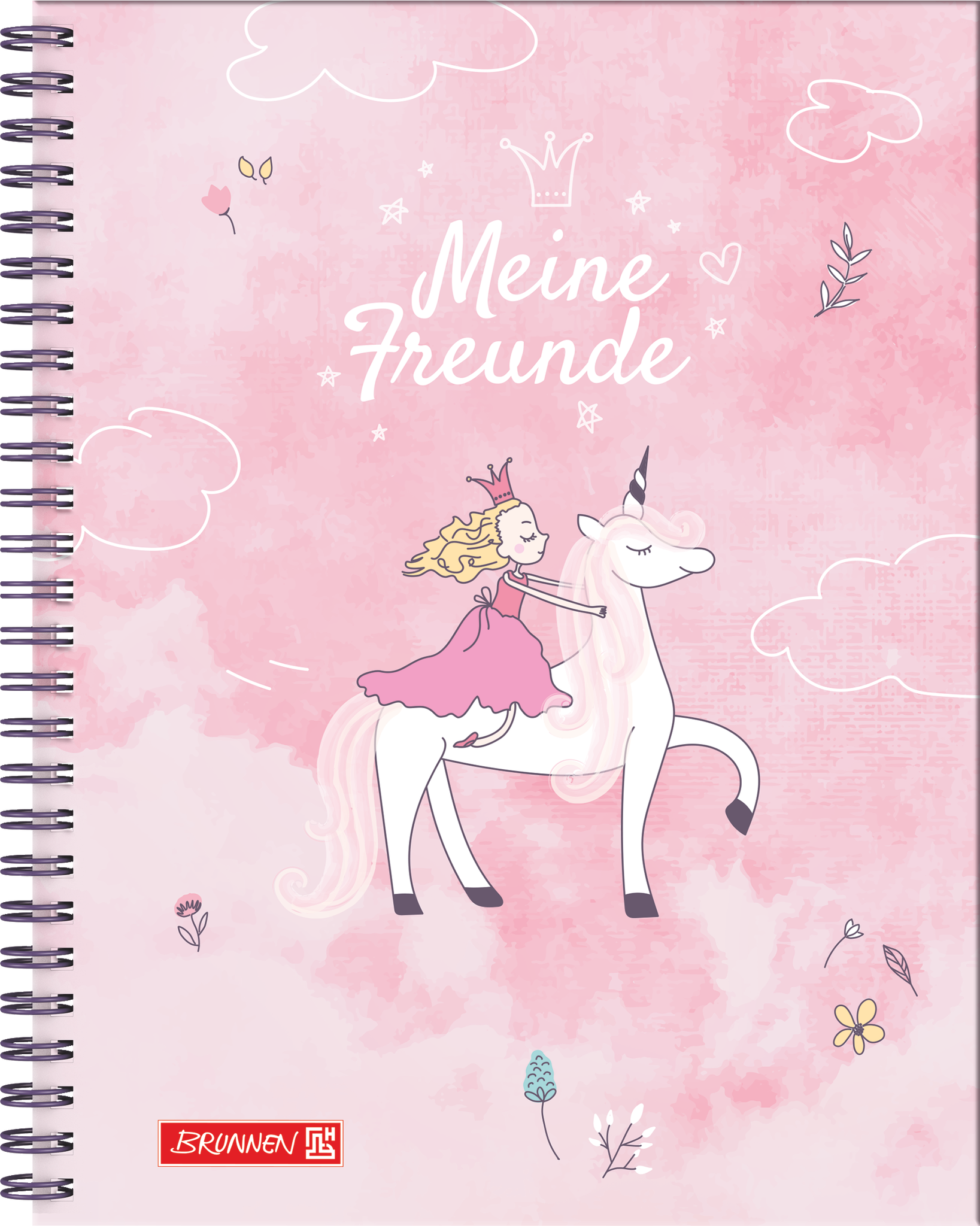 Freundebuch Unicorn Princess | 165×200 cm, 80 Seiten, rosa