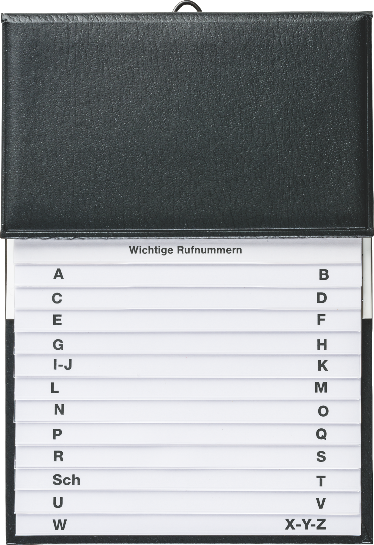 Brunnen Telefonregister Schuppen 16x22cm schwarz