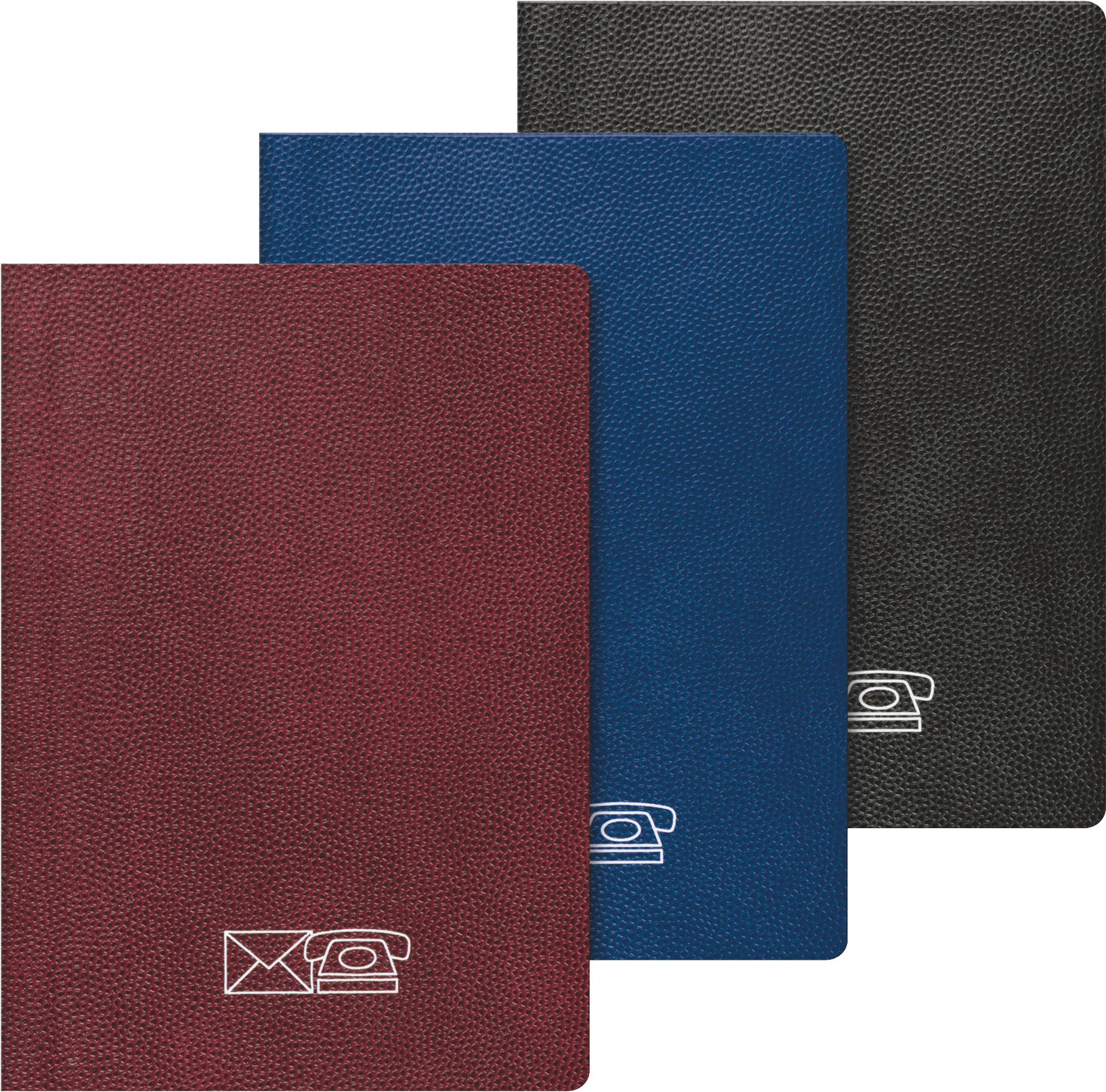 4 x Brunnen Adressbuch 14,3x20,5cm sortiert Kunststoff