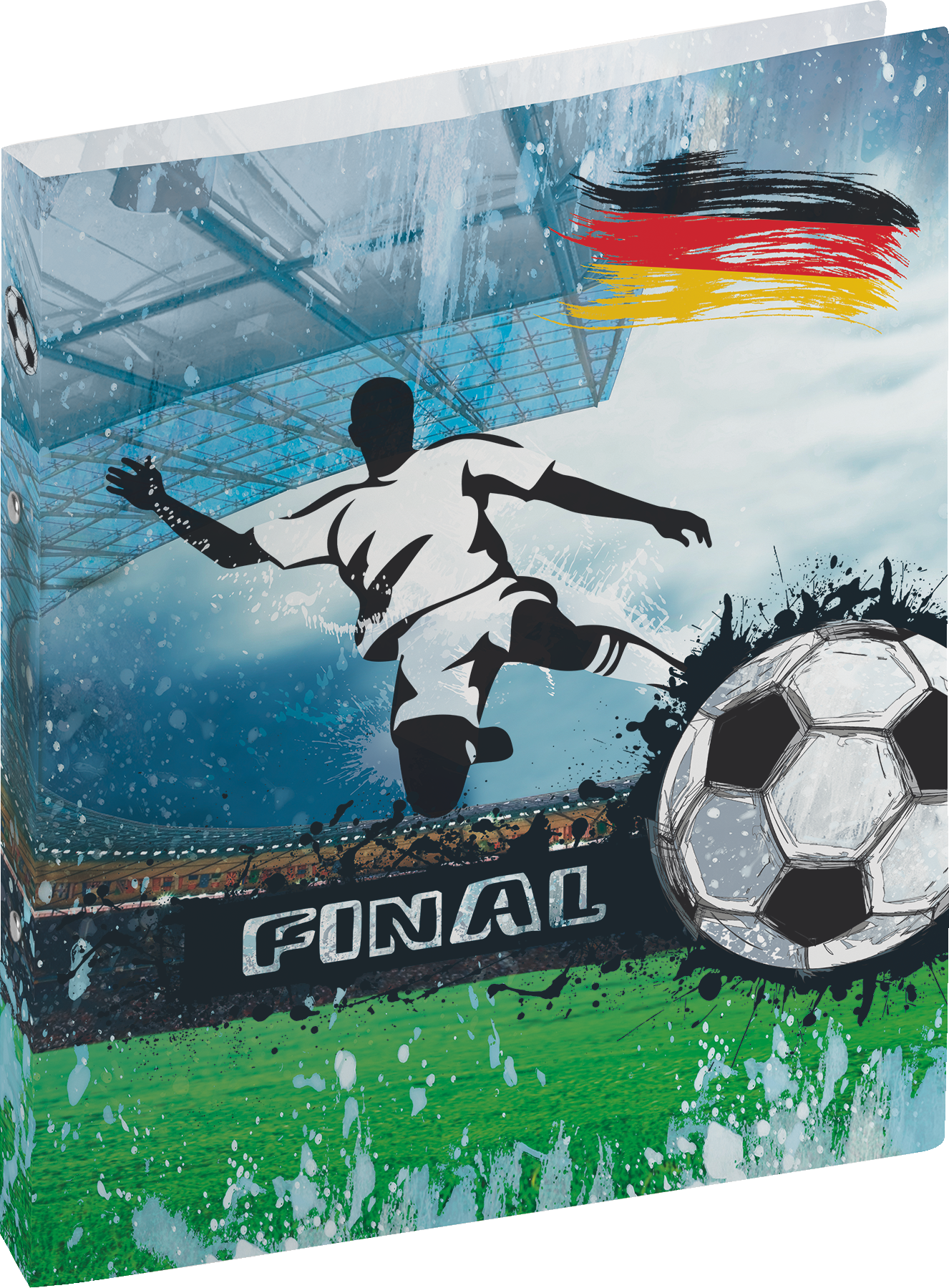 Ringbuch „Deutschland“ Fußball | A4, 2 Ringe, Füllhöhe: 16 mm, mehrfarbig