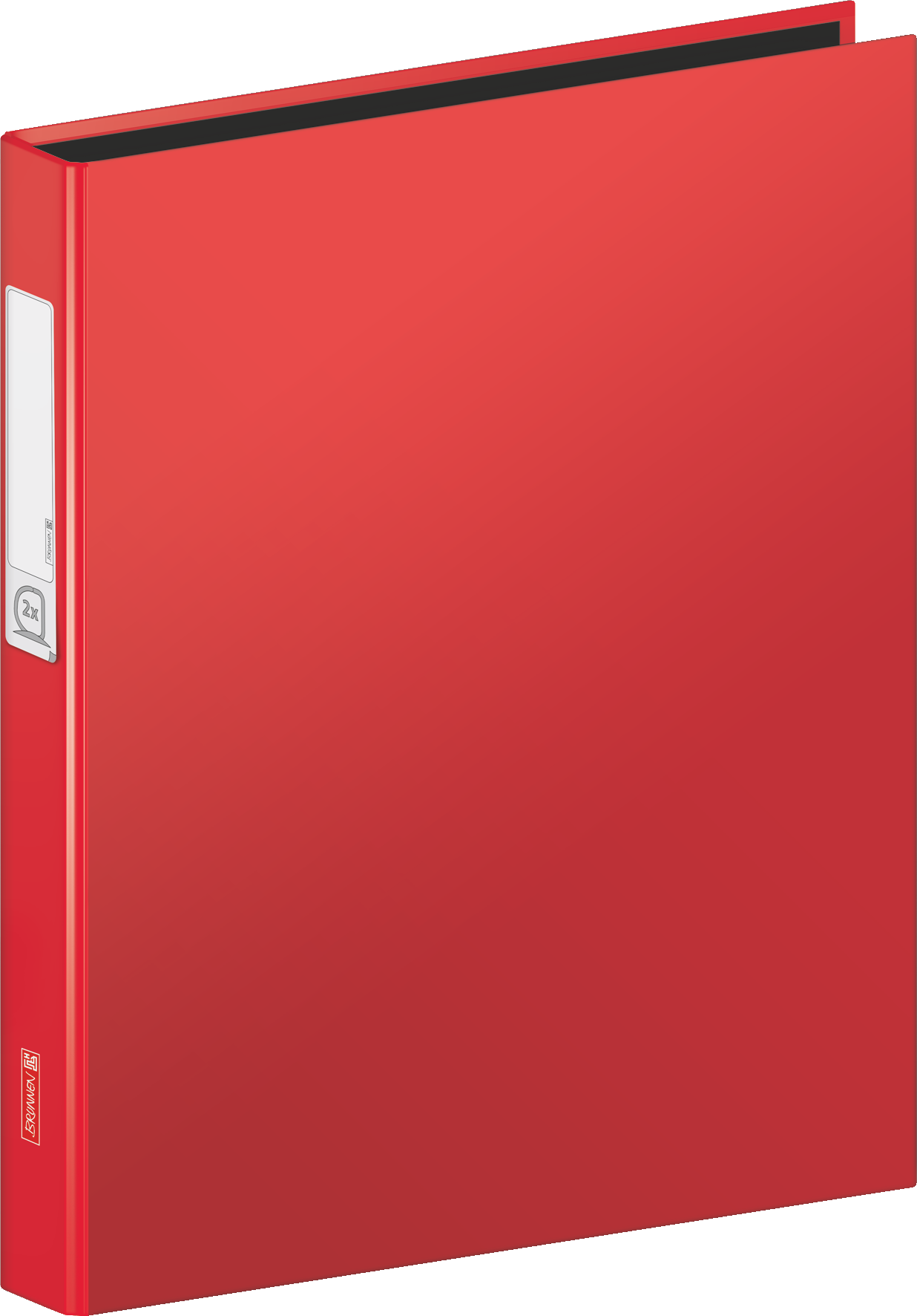 6 x Brunnen Ringbuch A4 Karton 20mm 2 Ringe rot